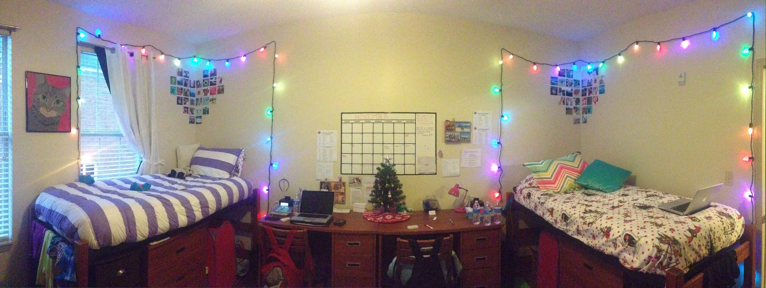 Our freshmen year dorm room