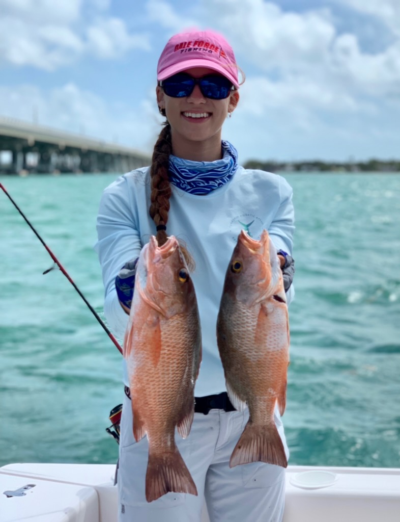 Amanda with some snapper