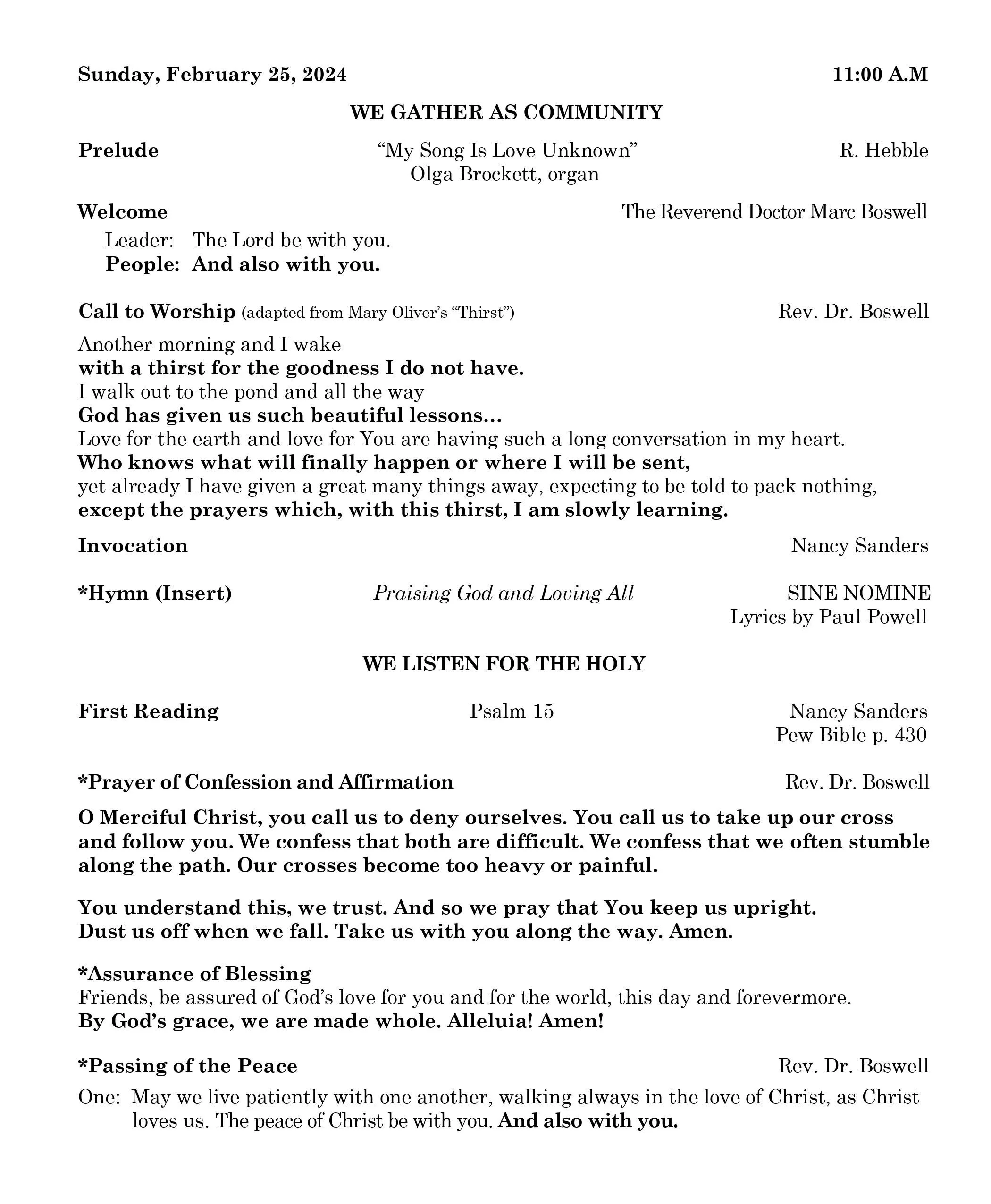 Bulletin 2 St Charles Avenue Baptist Church Bulletin 2 St Charles Avenue Baptist Church