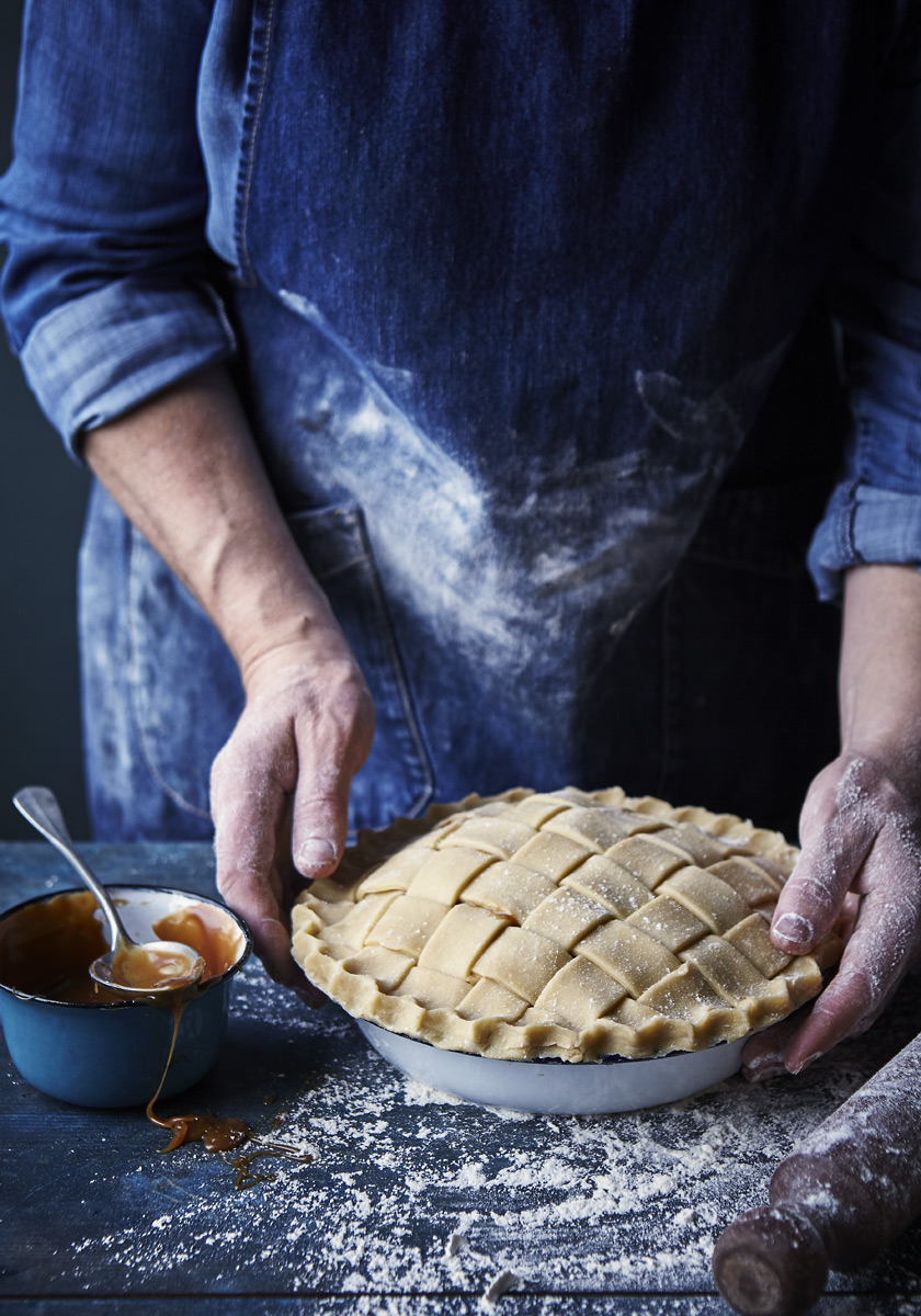 Apple and Salted Caramel Pie