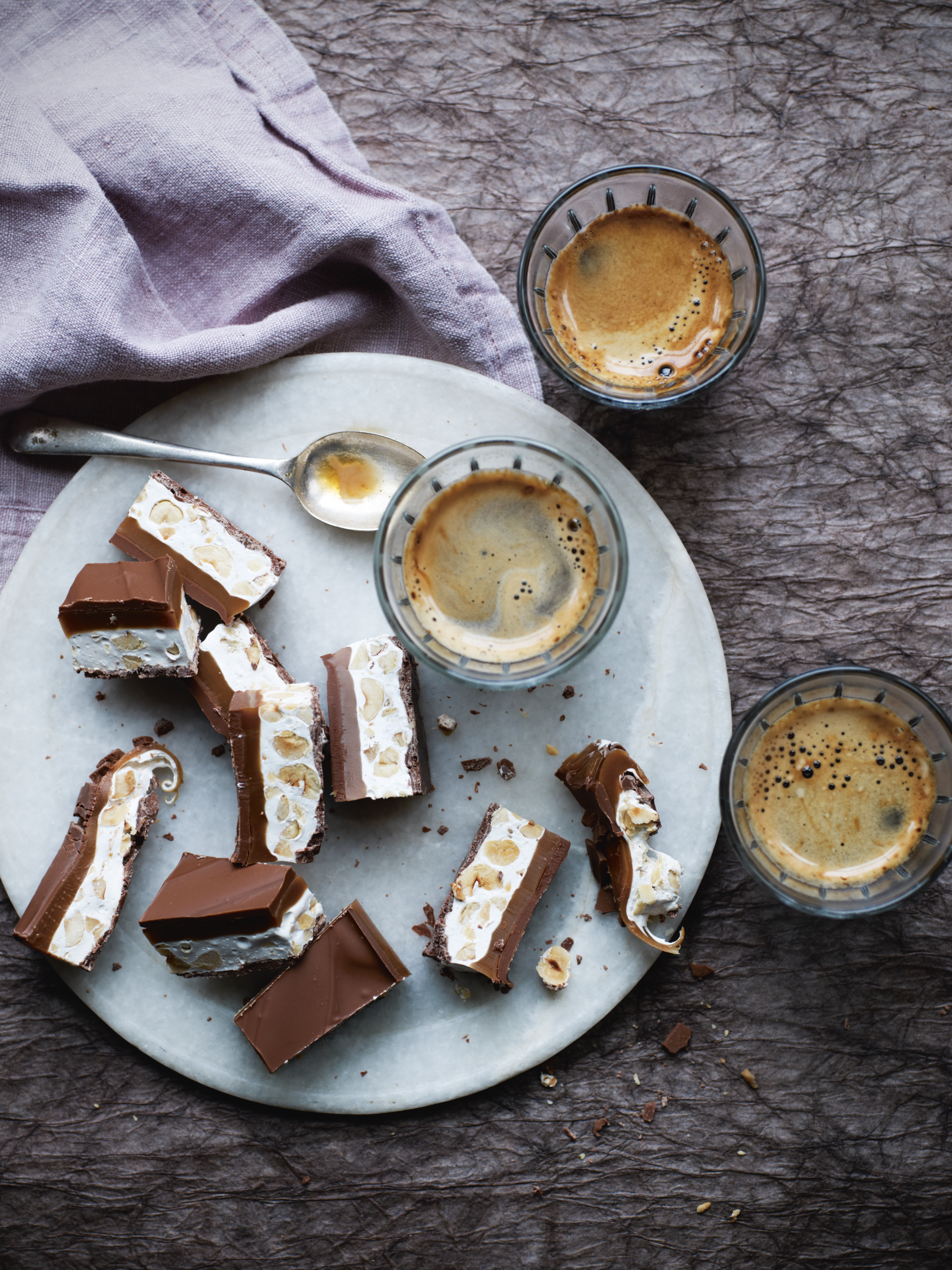 Hazelnut Caramel Chocolate Bars