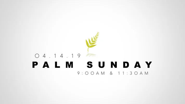 The Start of Holy Week