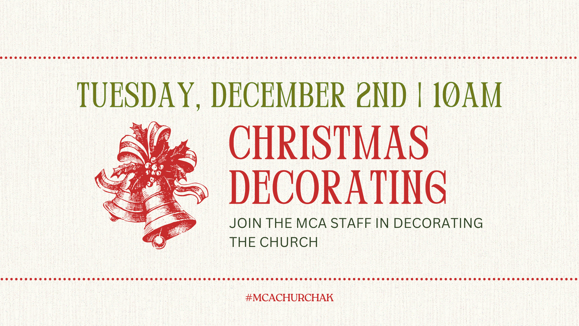 MCA CHRISTMAS DECORATING
