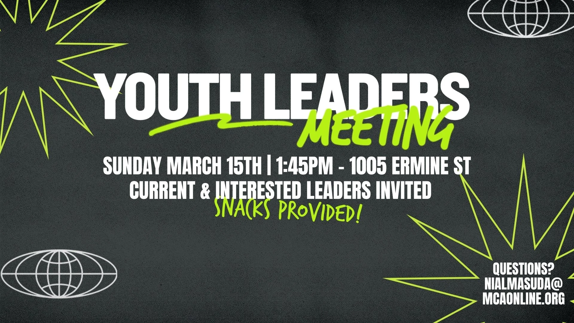 YOUTH LEADER MEETING