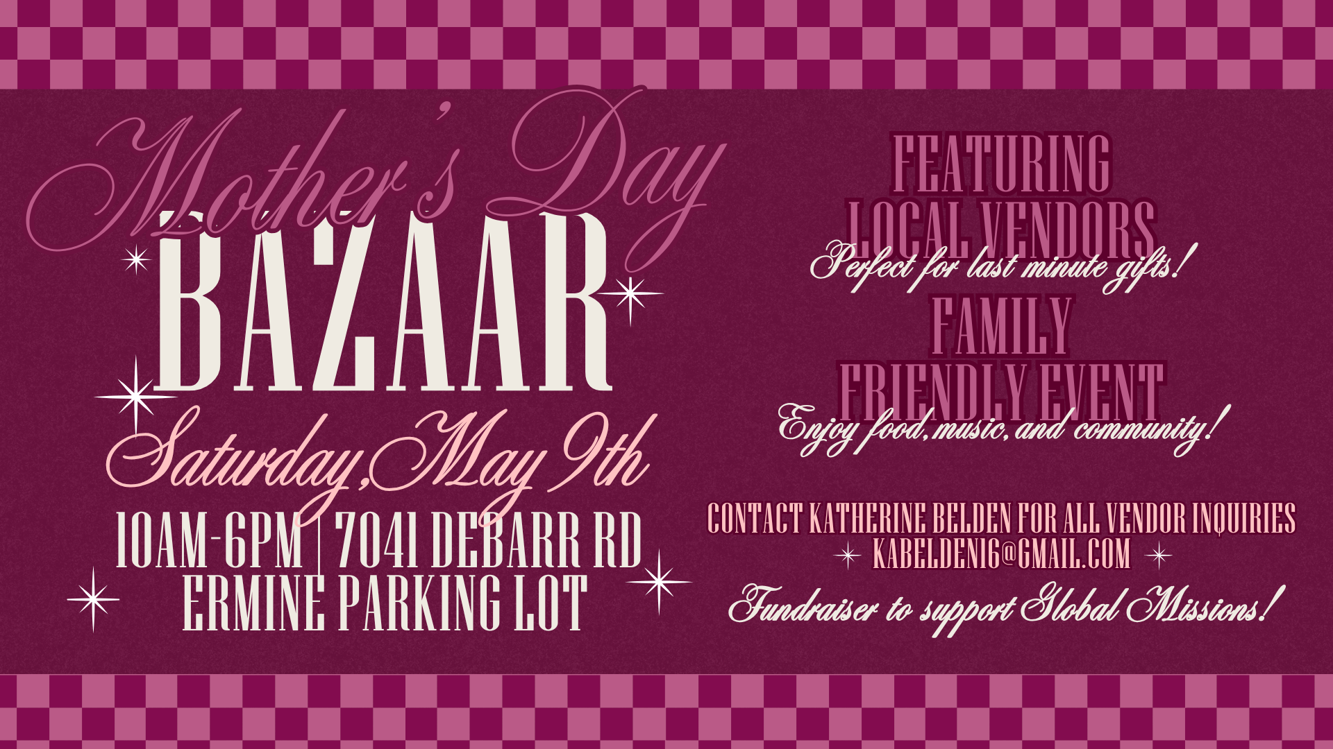 MOTHER'S DAY BAZAAR