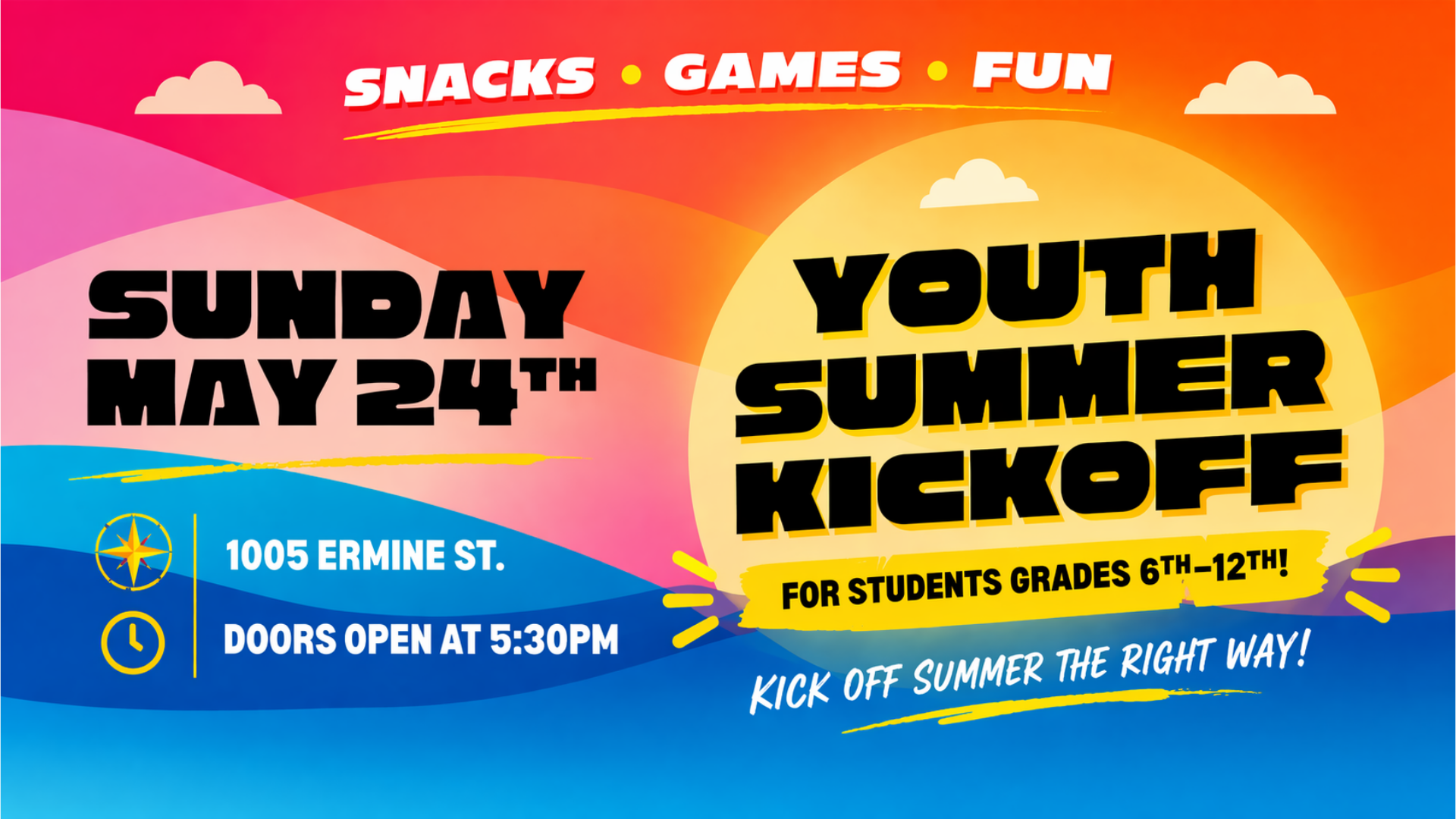 YOUTH SUMMER KICKOFF