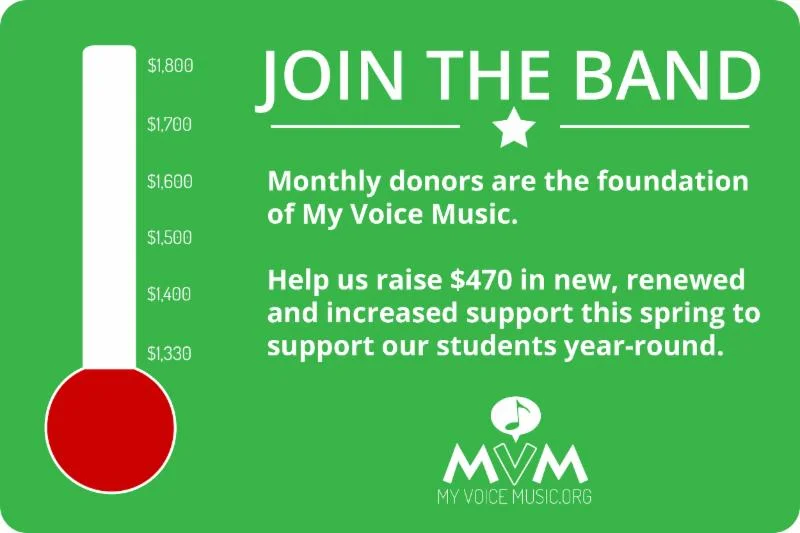 JOIN THE MVM BAND BY BECOMING A MONTHLY DONOR!