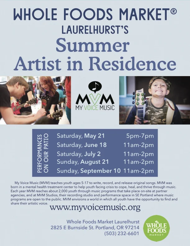 MVM SUMMER PERFORMANCES AT WHOLE FOODS MARKET