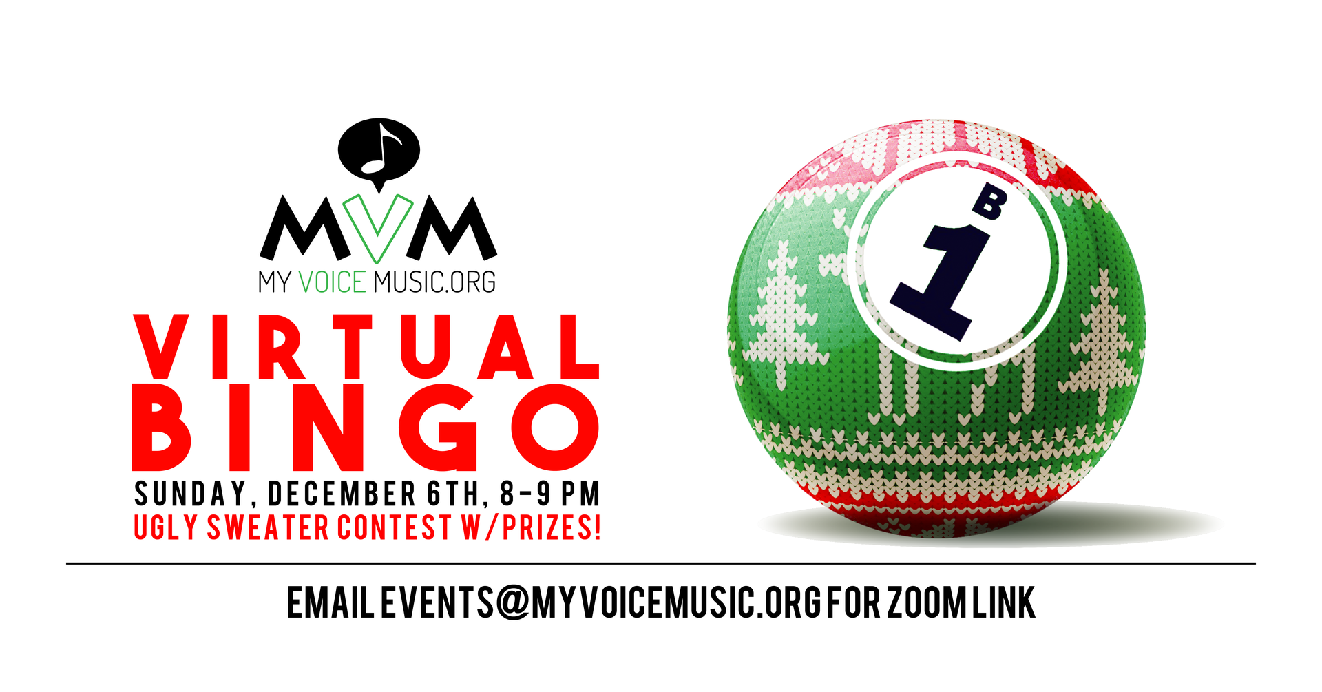 VIRTUAL BINGO NIGHT IS THIS SUNDAY!