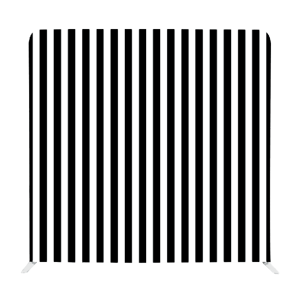 PRINTED Black &amp; White Striped