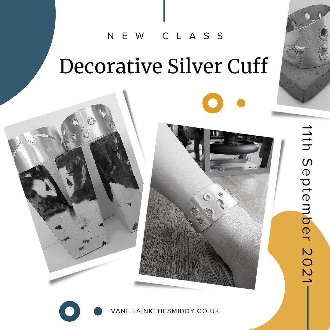 Next up in our takeover workshops, is &lsquo;Make a Decorative Cuff&rsquo; run by one of our visiting tutors from Glasgow @scottvanillaink @ellie.vanillaink @vanillainkresidency 
.
For those of you who prefer making a statement than being understated