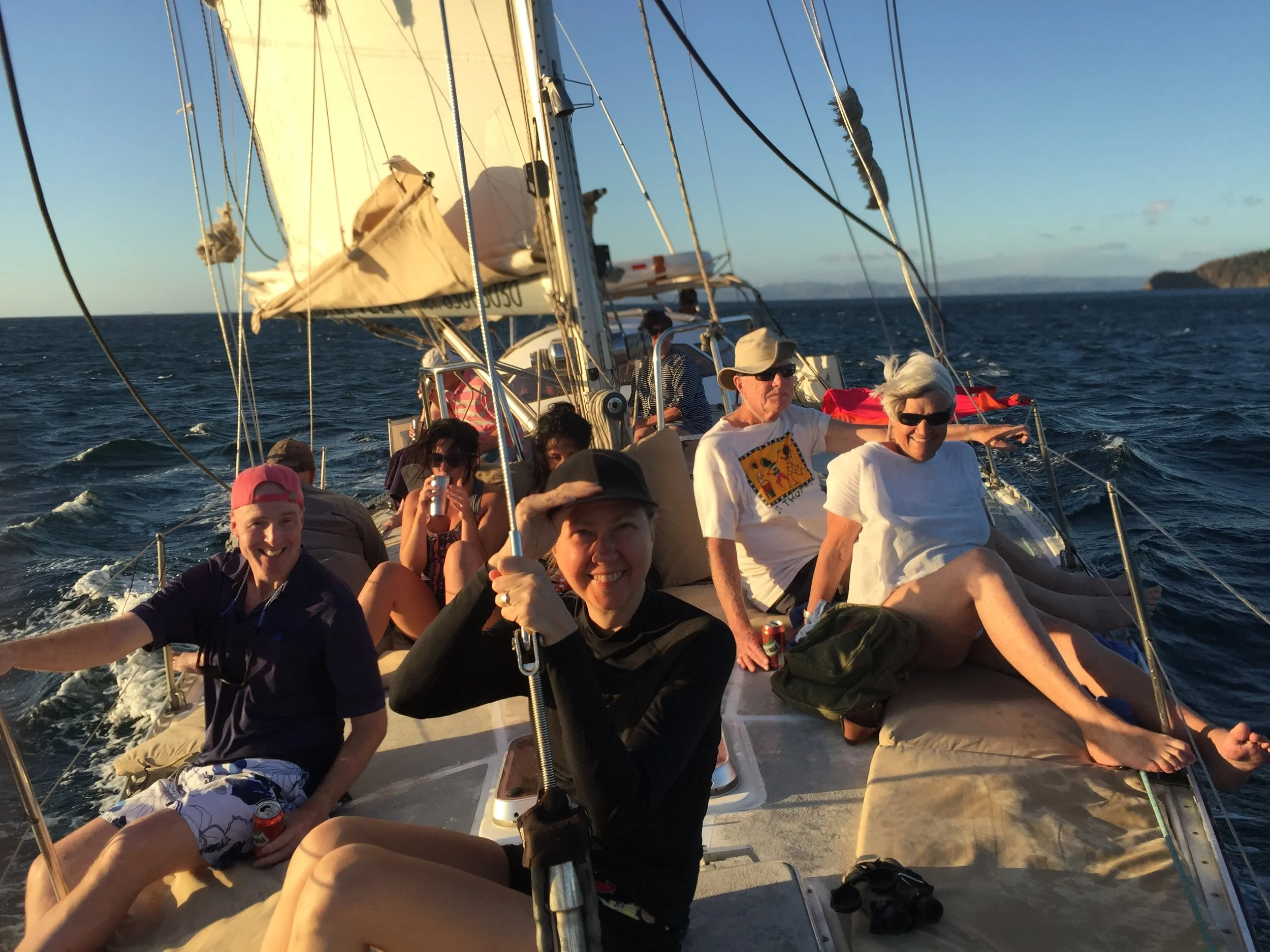 The hotel arranged an afternoon sail out on the Pacific - in a small craft advisory!
