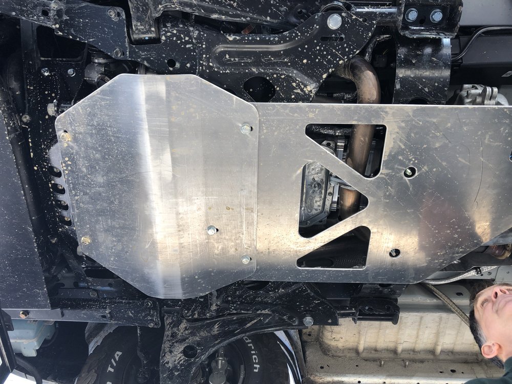 Differential skid plate - lowest point on front end
