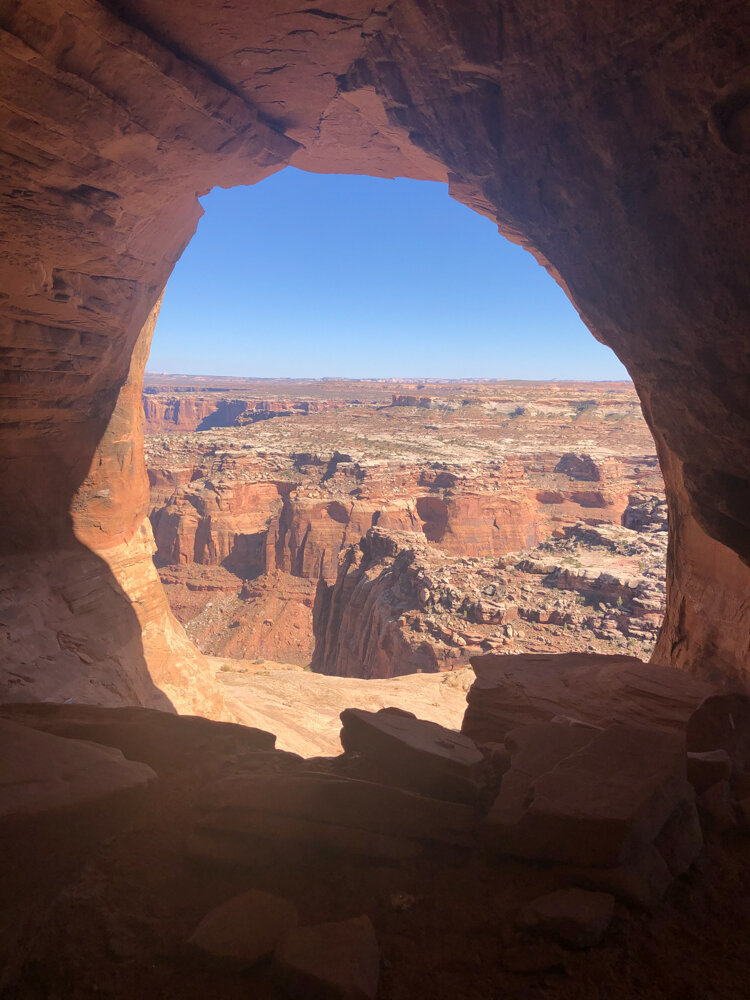 View of Labyrinth Canyon from one of the Five Arches