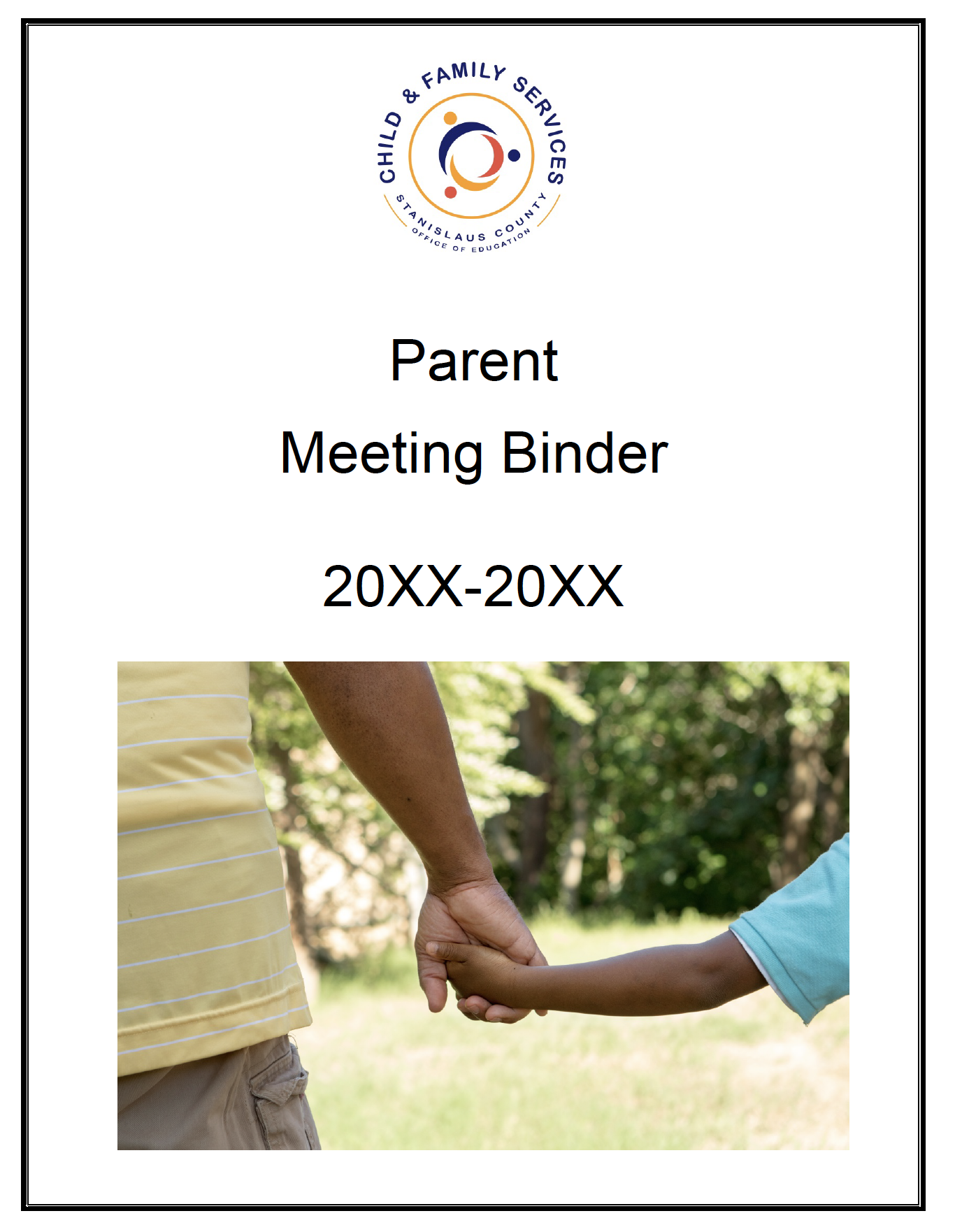 Image of the Parent Meeting Binder