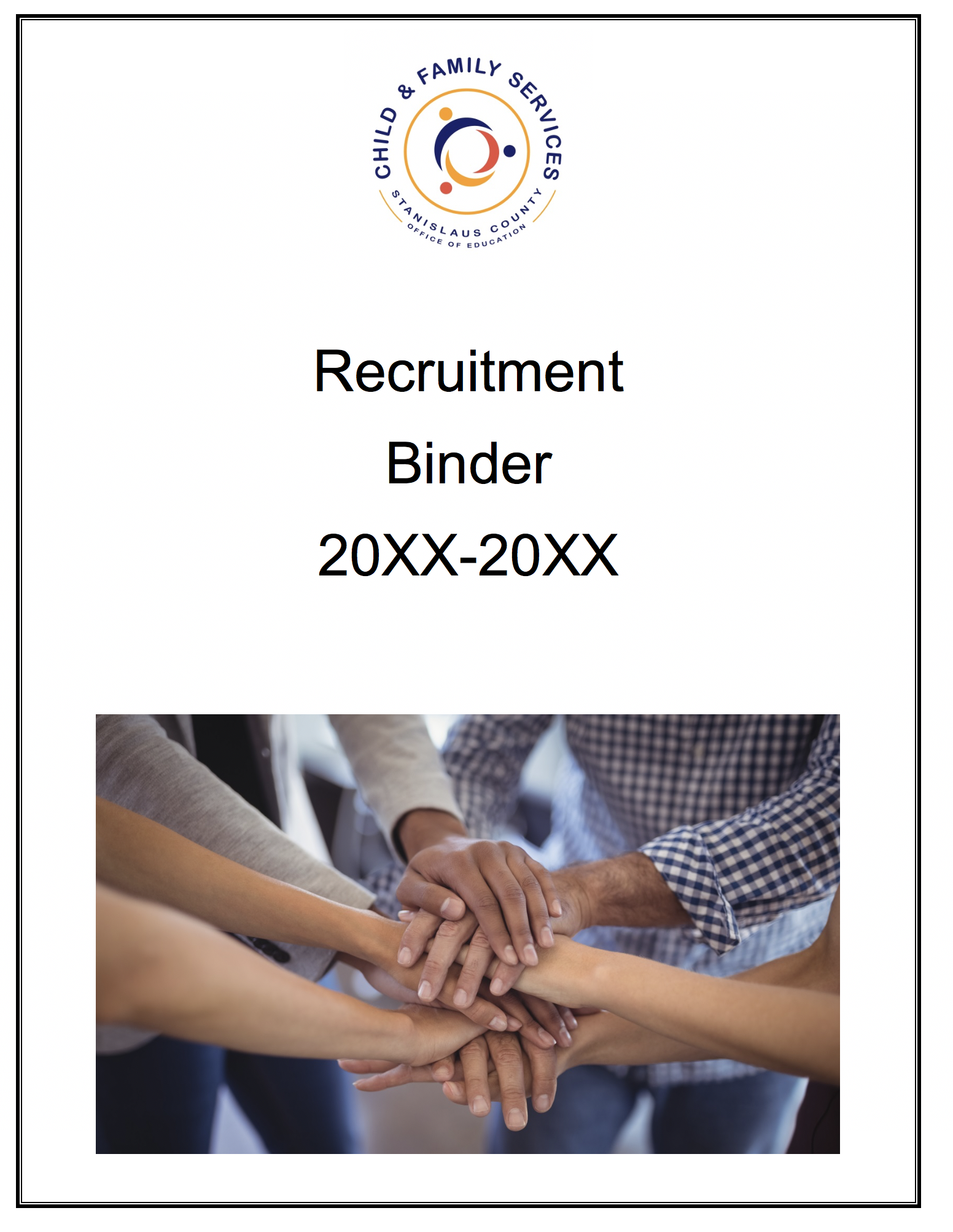 Photo of the Recruitment Binder