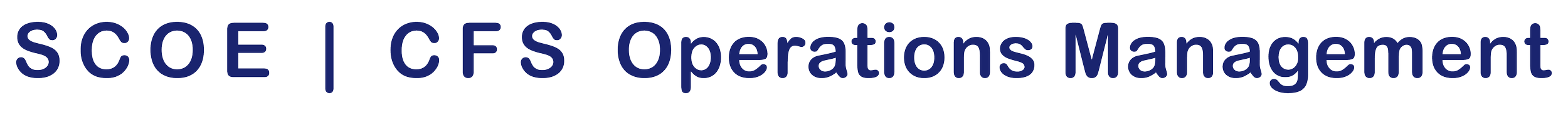 SCOE Operations Management