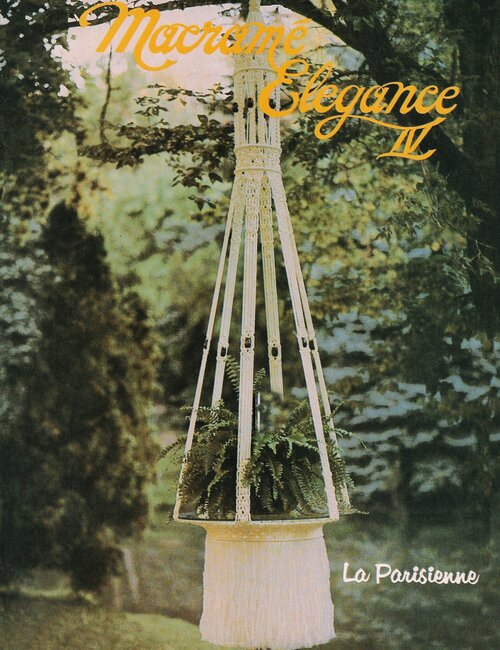 Vintage Macrame Patterns Book Macra-Hangings Etc Retro 1970s PDF Instant Digital Download Stylish Hangers Wall and Plant Hanging Decor