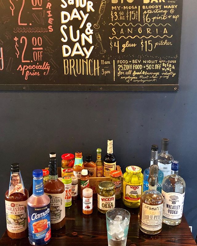 What would you say to a build your own Bloody Mary bar on Saturdays and Sundays with brunch? We&rsquo;d say ... &ldquo;See you tomorrow!&rdquo; Pro tip - if you like it hot ask for the house infused habanero, celery, and Szechuan pepper vodka. #blood