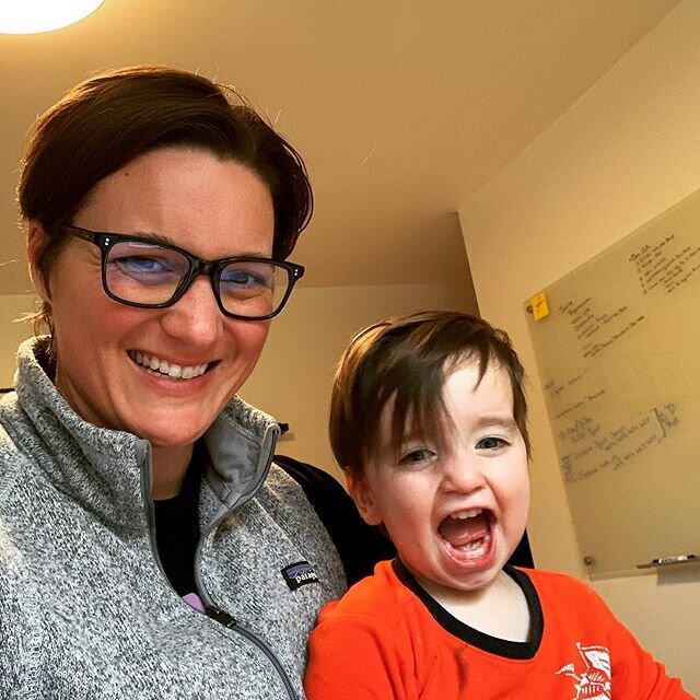 My baby boy was my work partner today - he had some lofty suggestions for clients upcoming programs - and while I think many of you are up to his suggestions I was able to talk him off the ledge.
⠀
By the end of the day he was beginning to understand