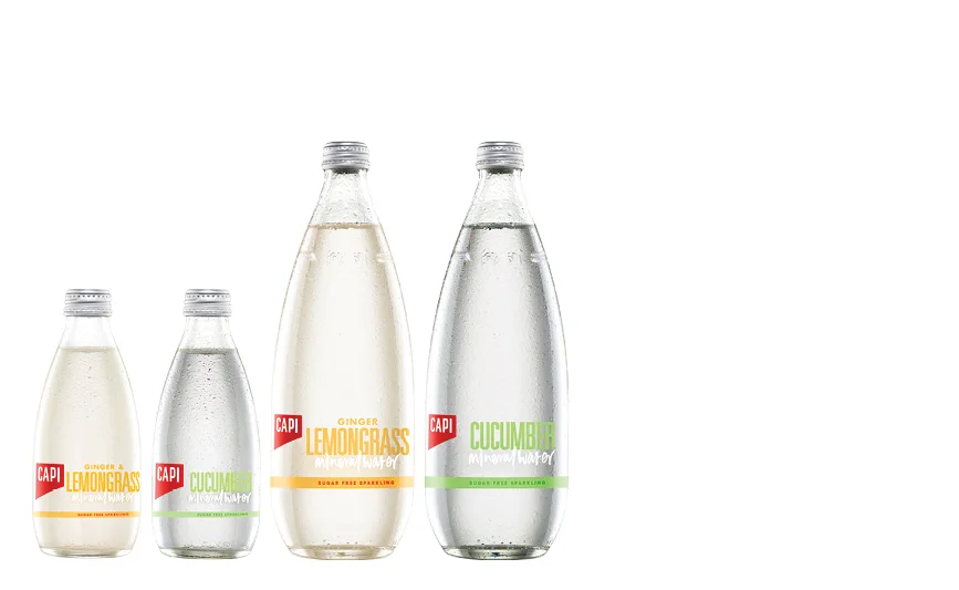 INFUSED MINERAL WATERS We created two refreshing infused waters which are delicately flavoured with 100% natural extracts. With our iconic sparkling mineral water as their base, they can be enjoyed on their own or as a mixer for a truly refreshing experience without any calories or sweeteners.