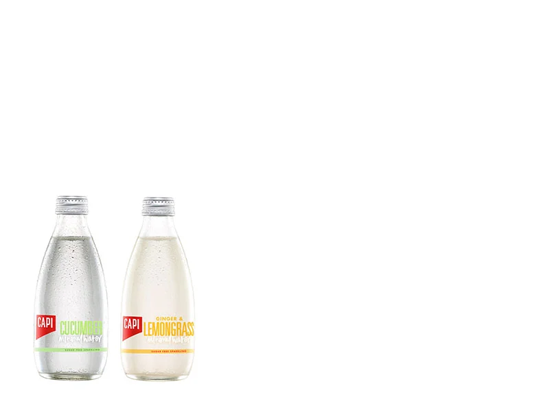 INFUSED MINERAL WATERS We created two refreshing infused waters which are delicately flavoured with 100% natural extracts. With our iconic sparkling mineral water as their base, they can be enjoyed on their own or as a mixer for a truly refreshing experience without any calories or sweeteners.