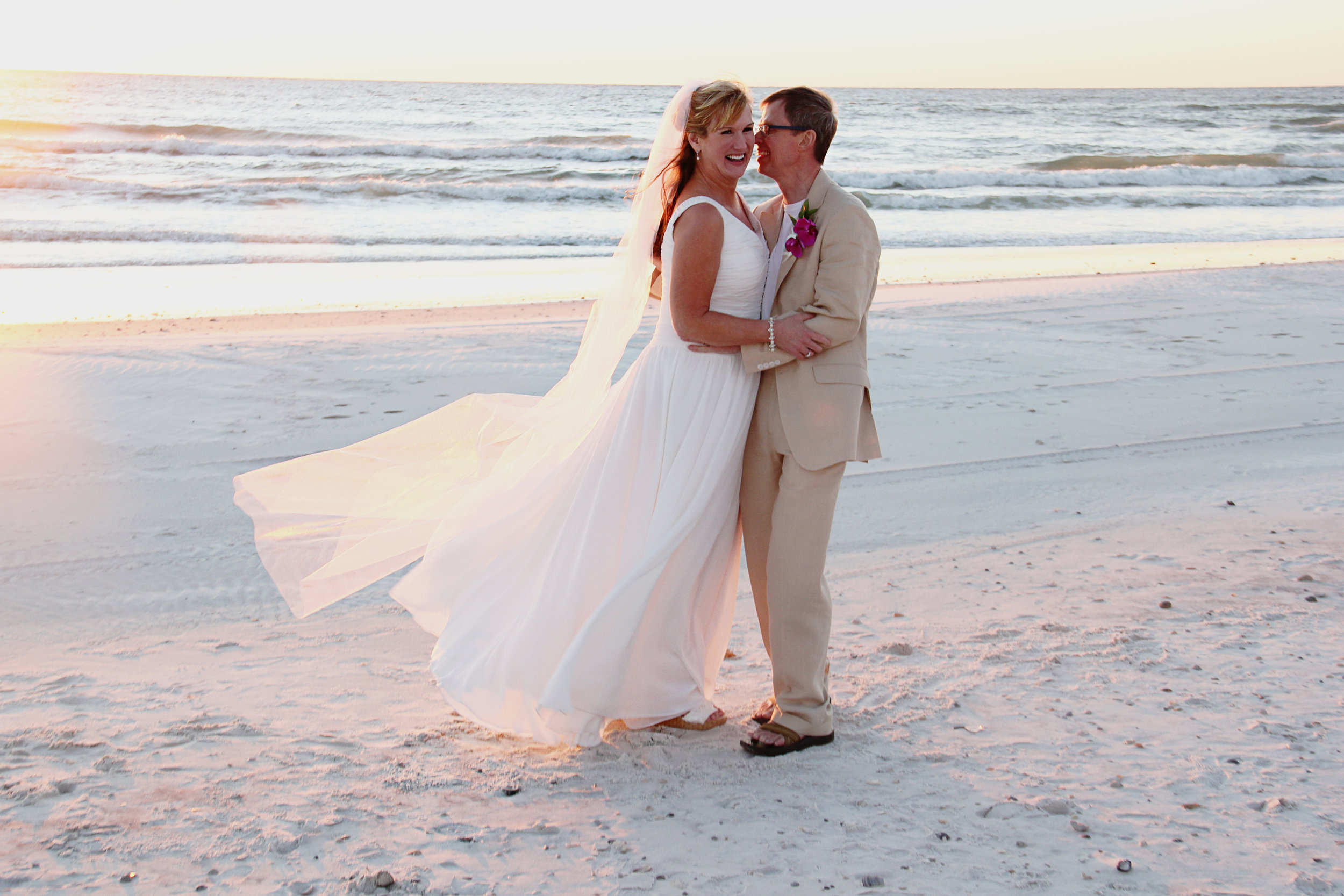 Tracy Ken Sunset Beach Wedding Cape San Blas Florida