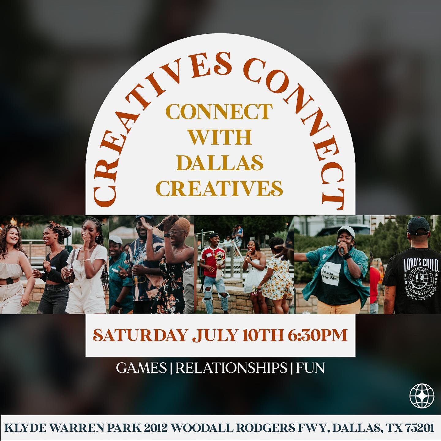 DALLAS WE'RE HEADING YOUR WAY!! We are so excited for our next Creatives Connect in YOUR city! Bring a friend and come connect with other creatives in the DTX area! We hope to see you there. We&rsquo;ll be meeting in between Chase Promenade (by the g