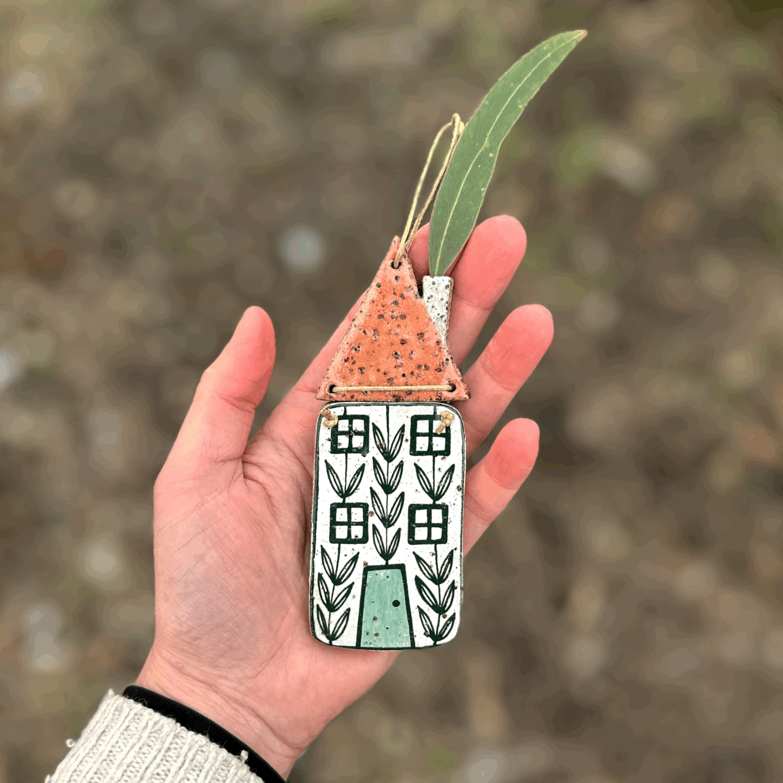 Ceramic House Wall Hanging