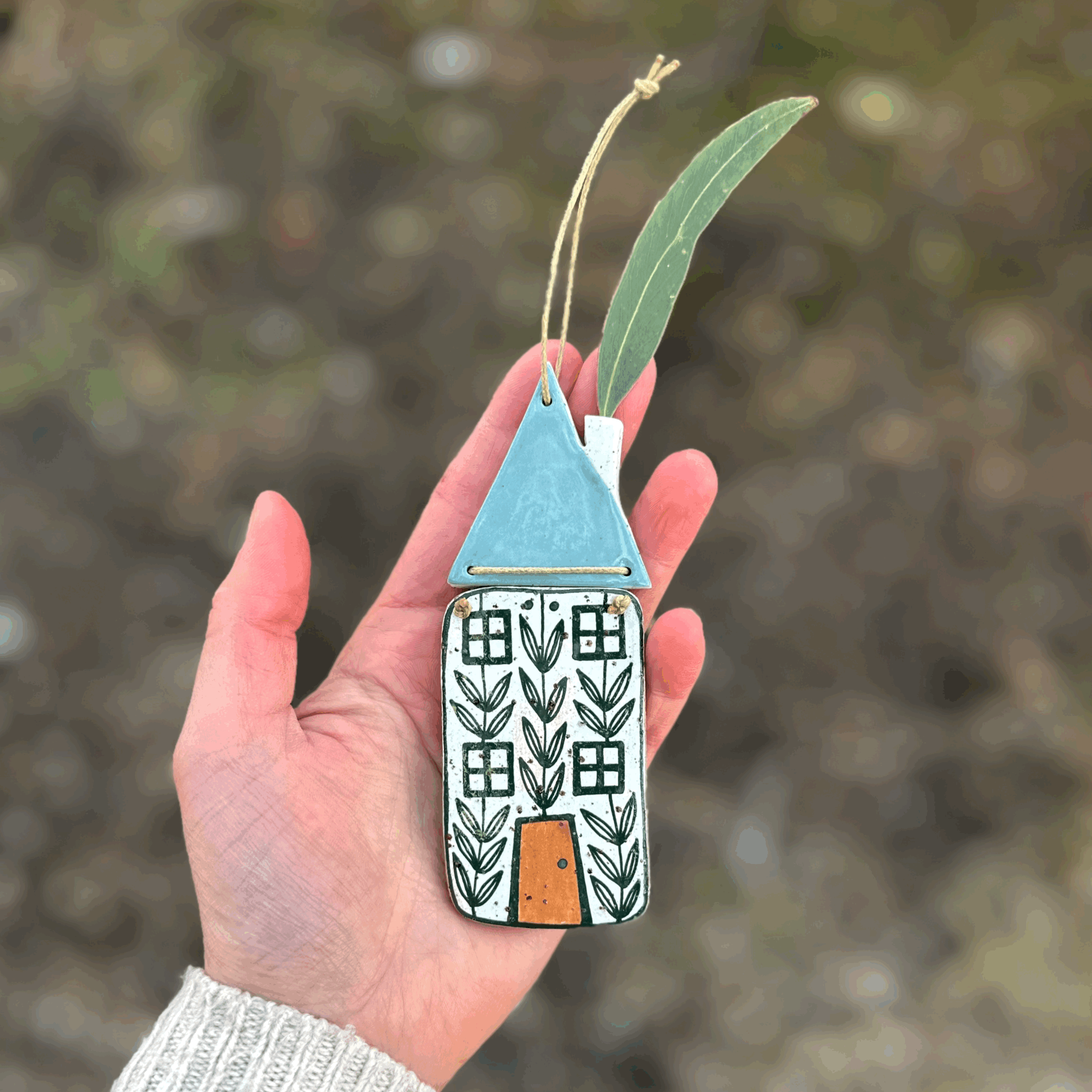 Ceramic House Wall Hanging