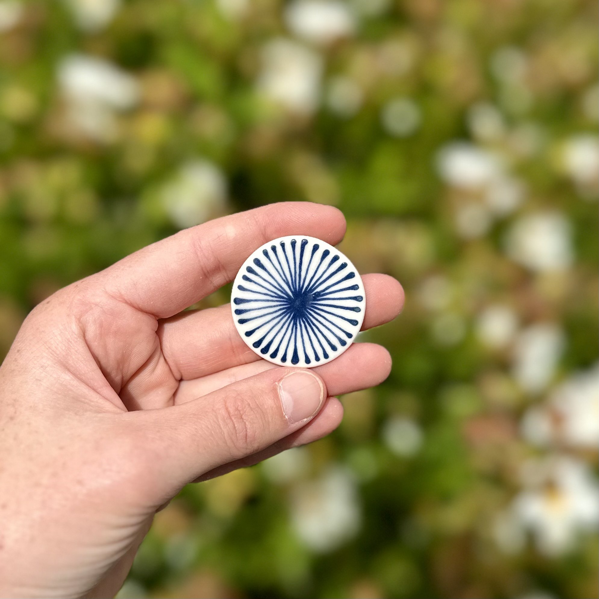 Blue Bloom Brooch