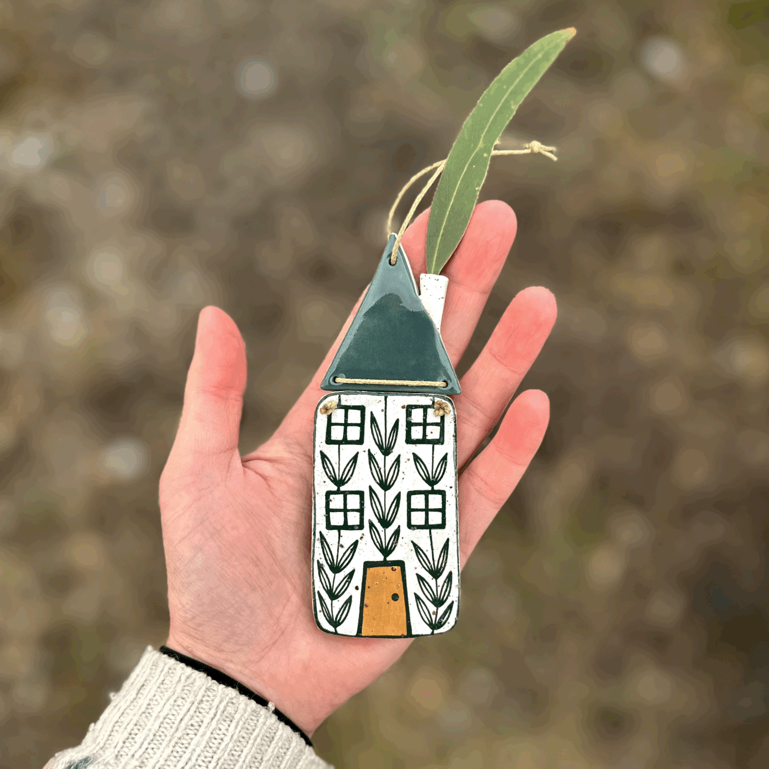 Ceramic House Wall Hanging