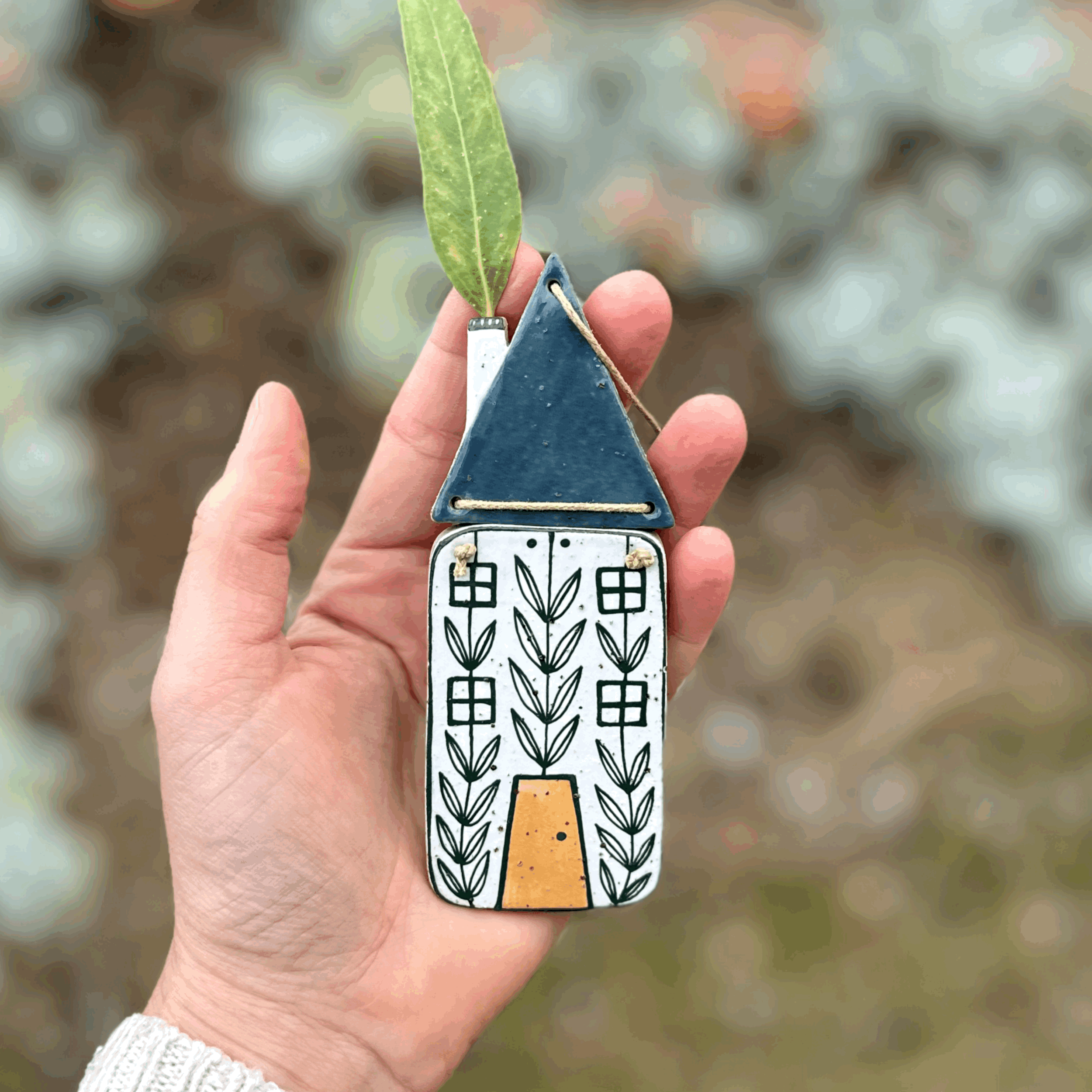 Ceramic House Wall Hanging