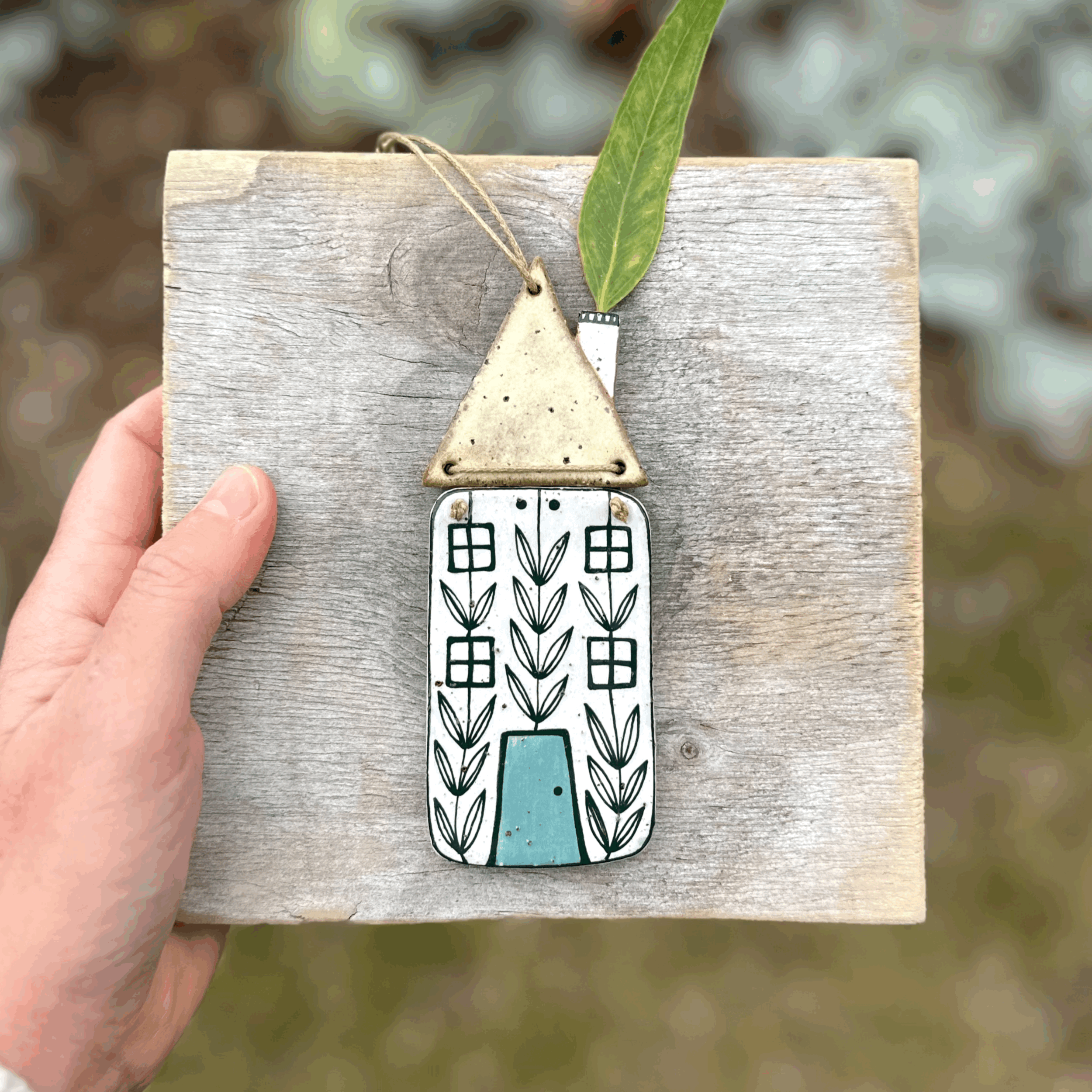 Ceramic House Wall Hanging