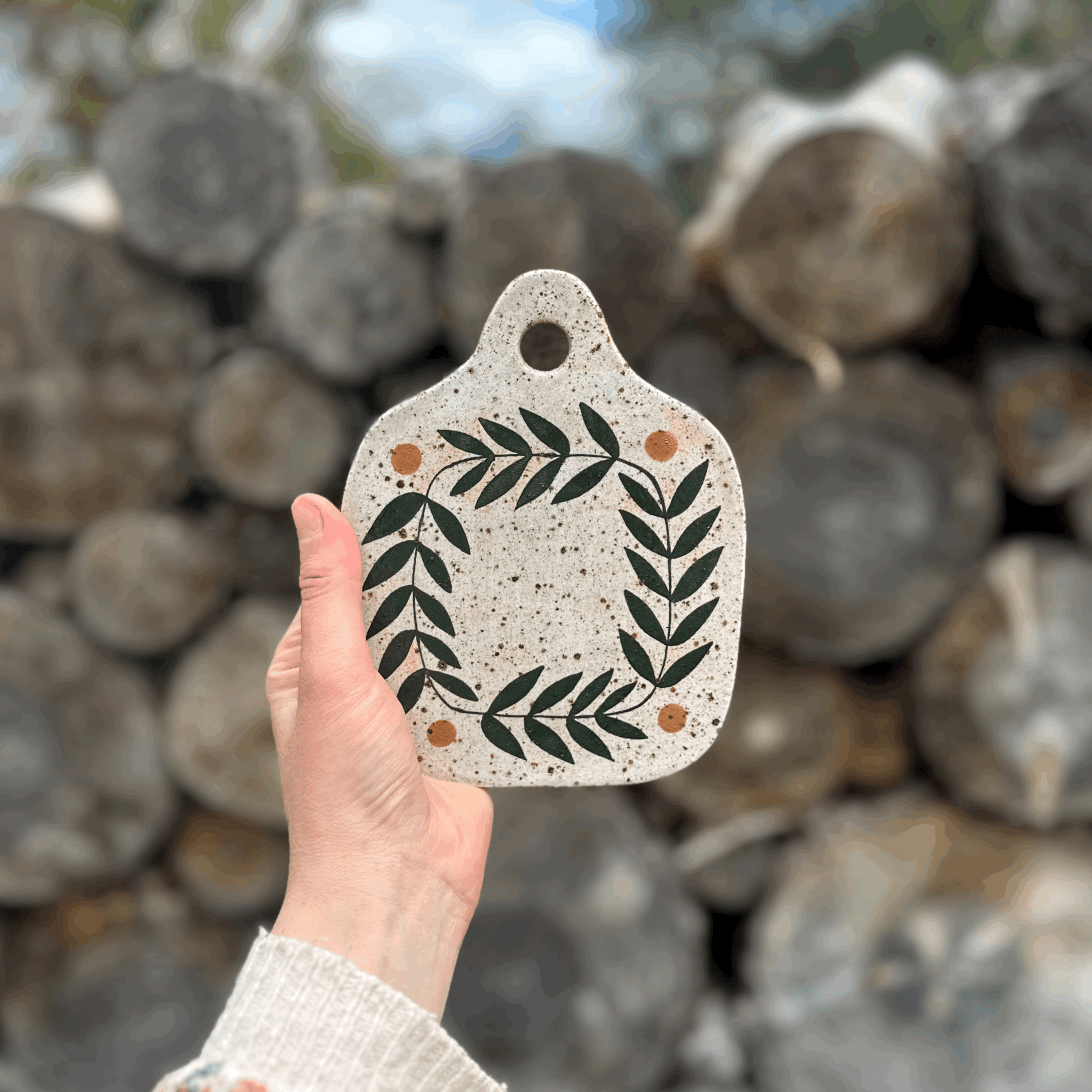 Small Ceramic Cheese Board