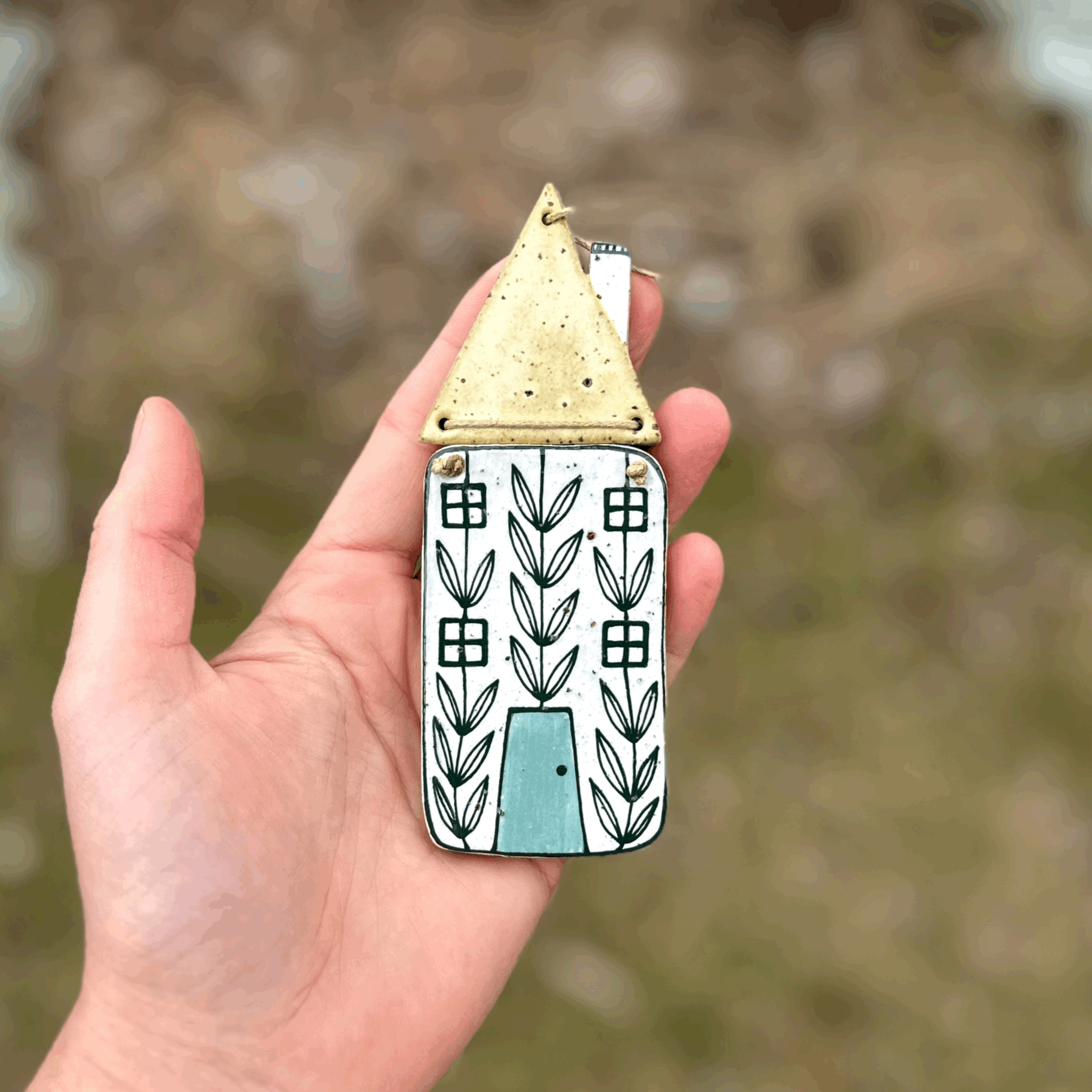 Ceramic House Wall Hanging