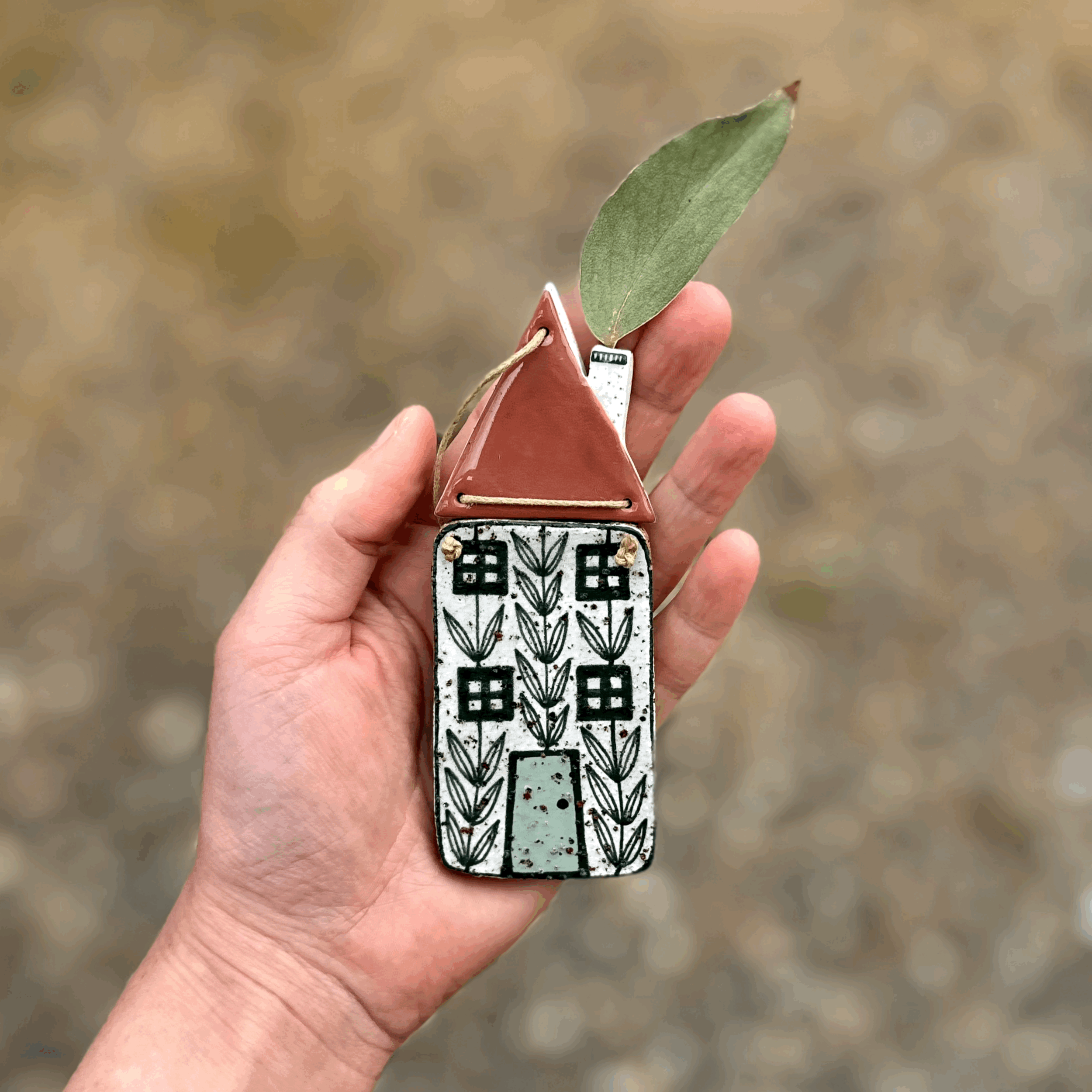 Ceramic House Wall Hanging