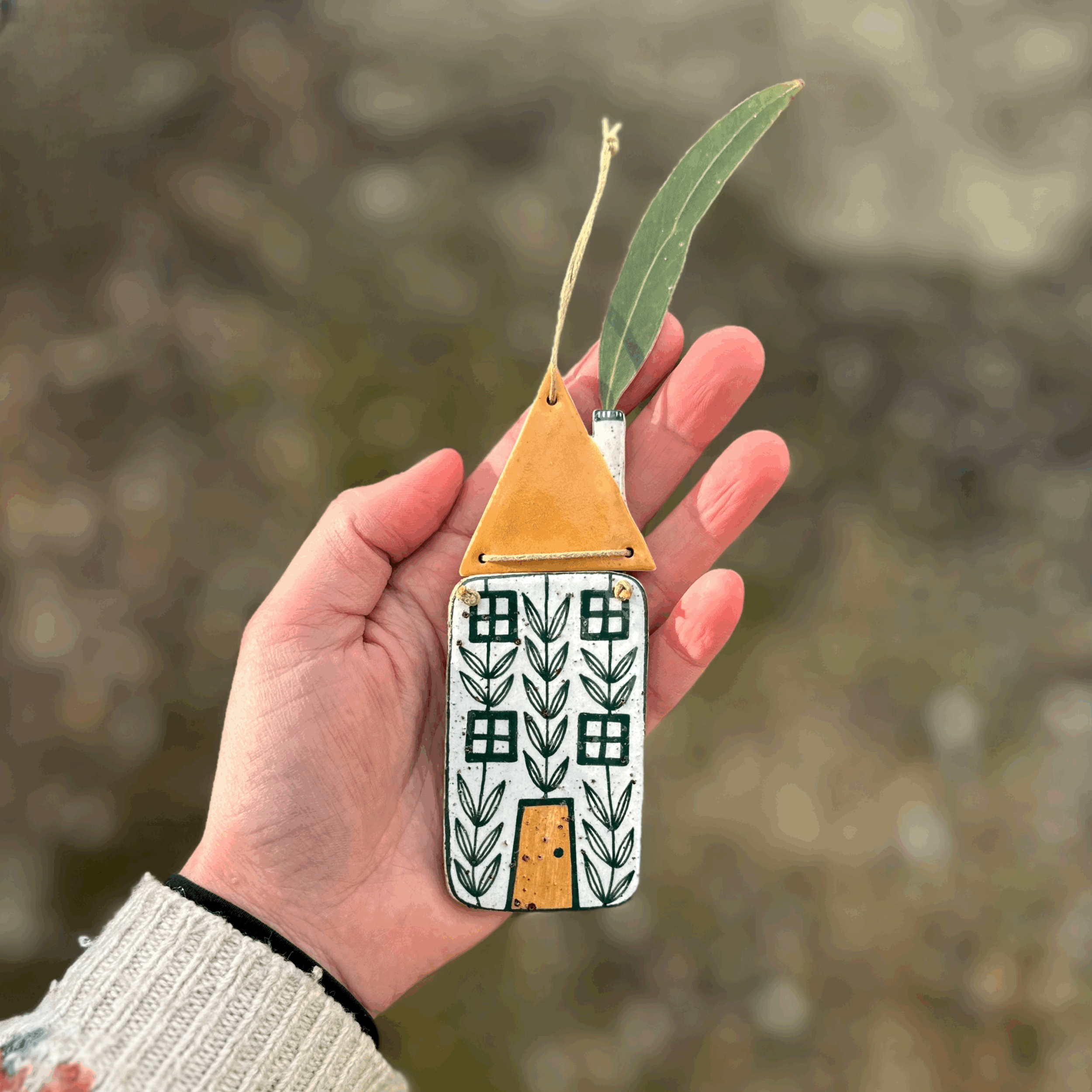 Ceramic House Wall Hanging