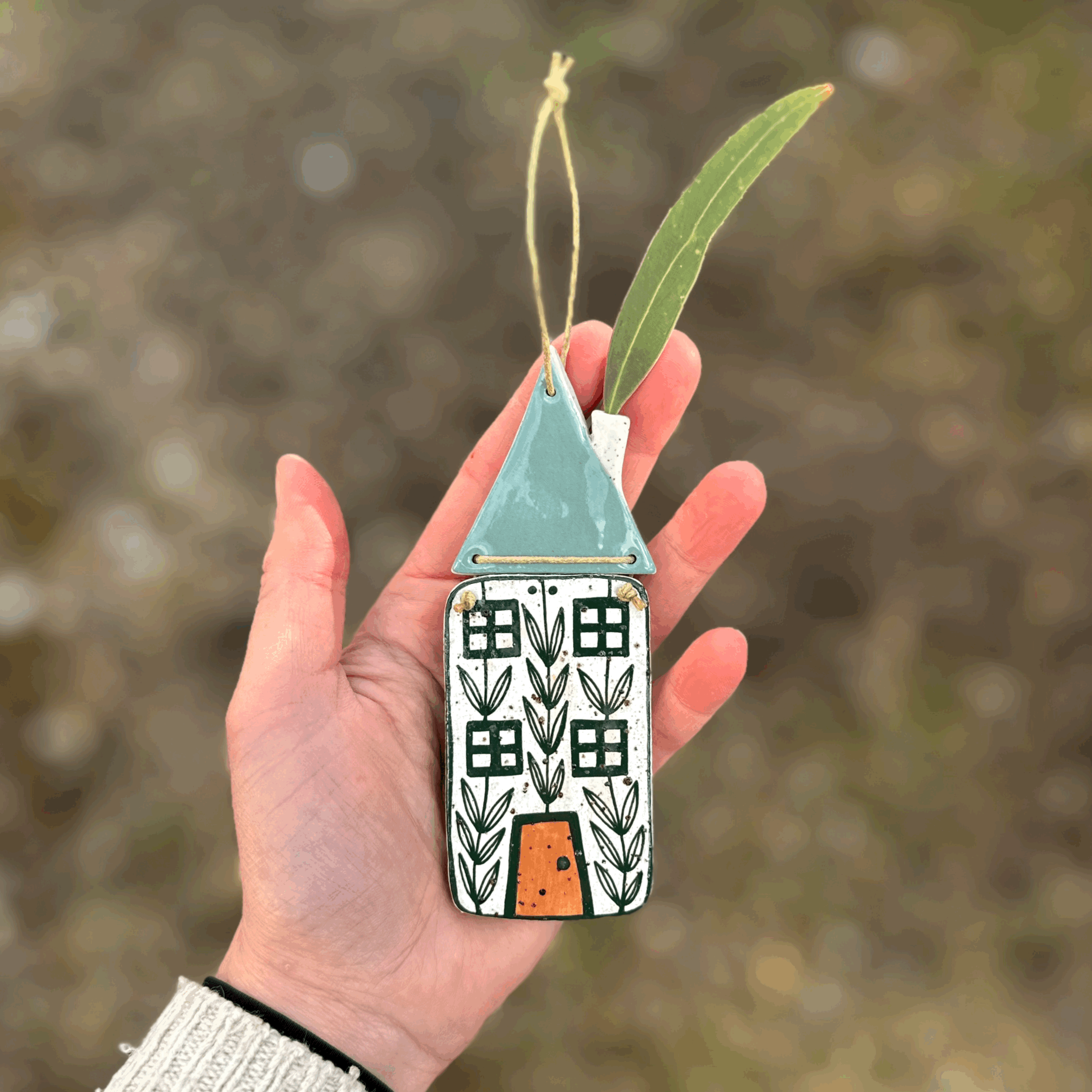 Ceramic House Wall Hanging