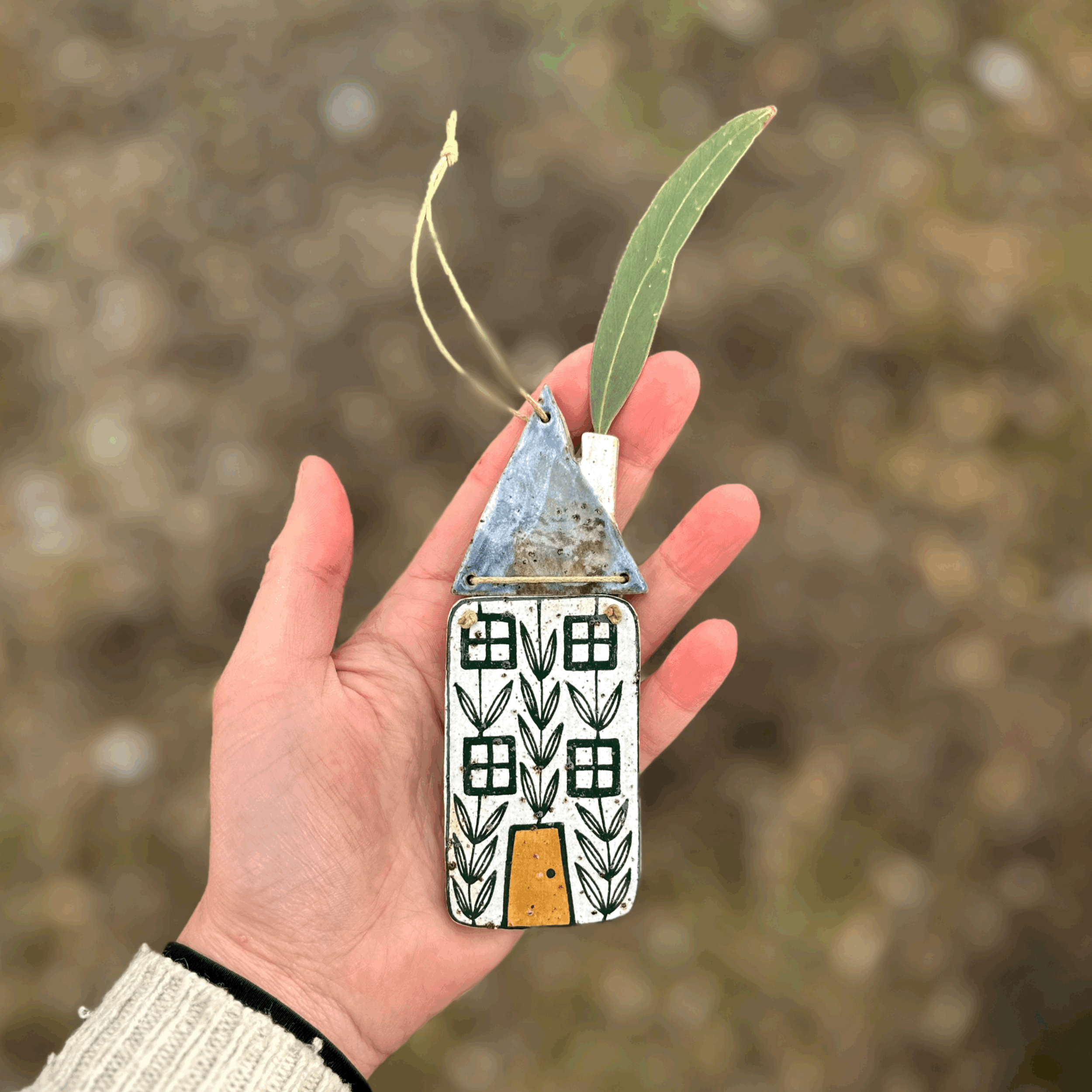 Ceramic House Wall Hanging