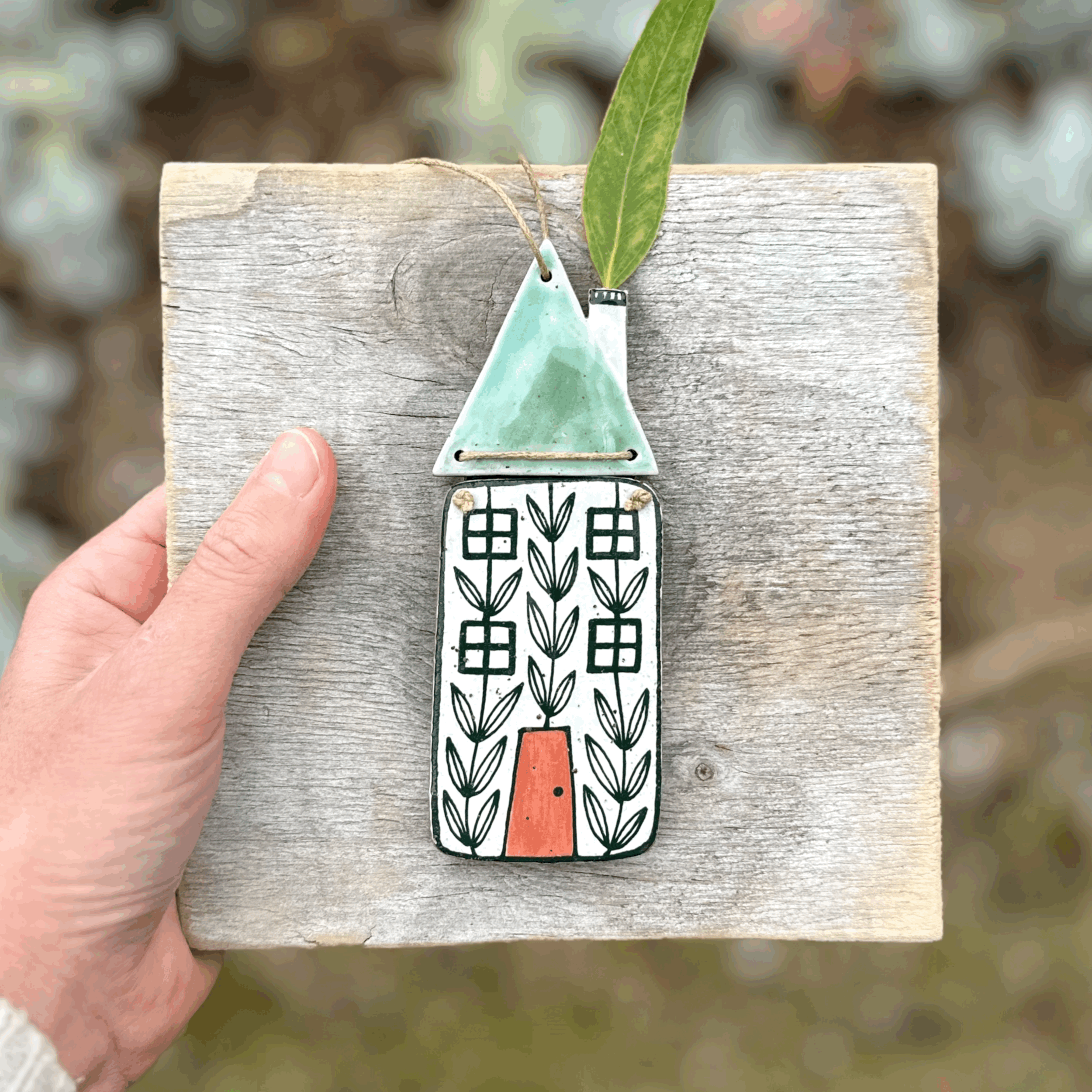 Ceramic House Wall Hanging