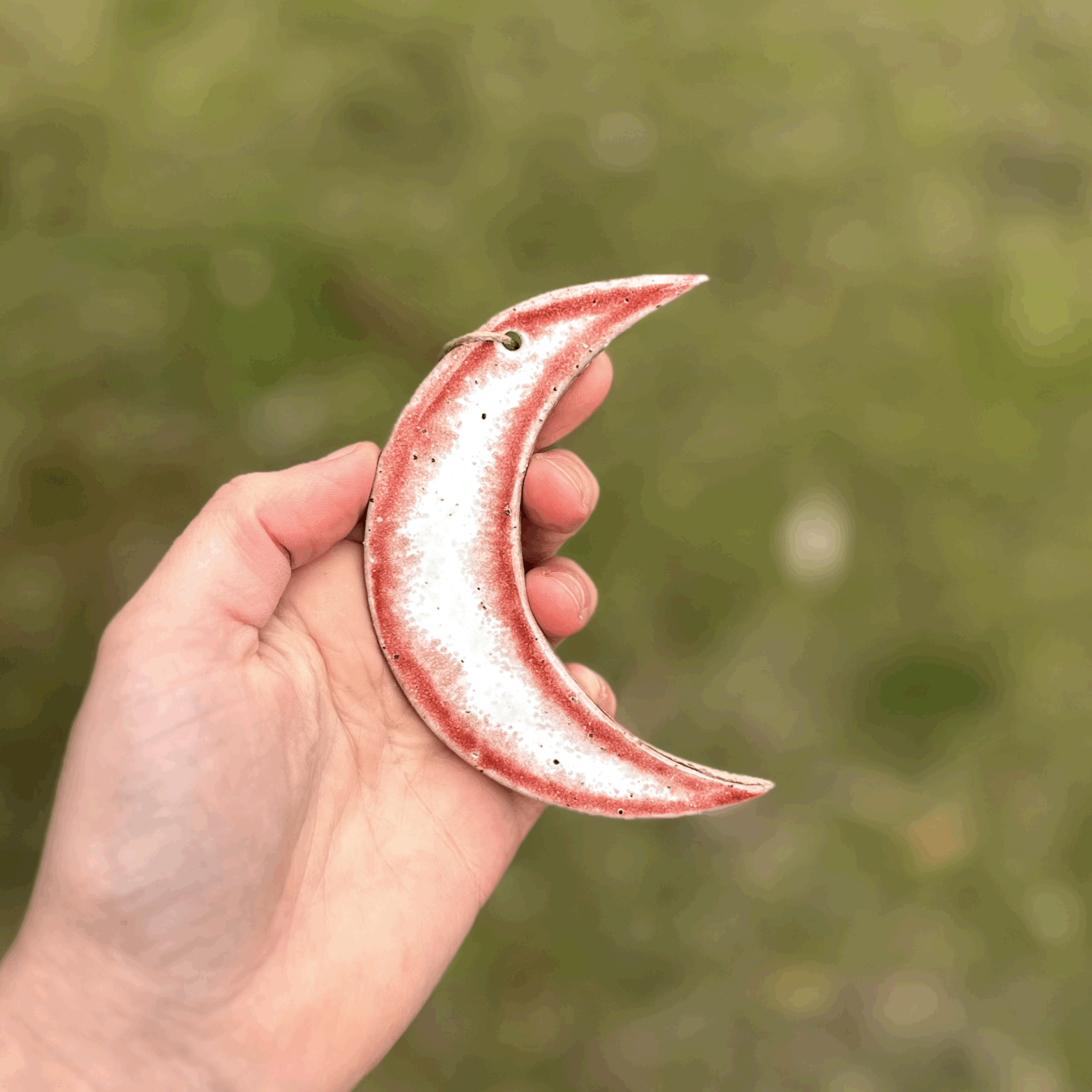 Moon Wall Hanging in Red