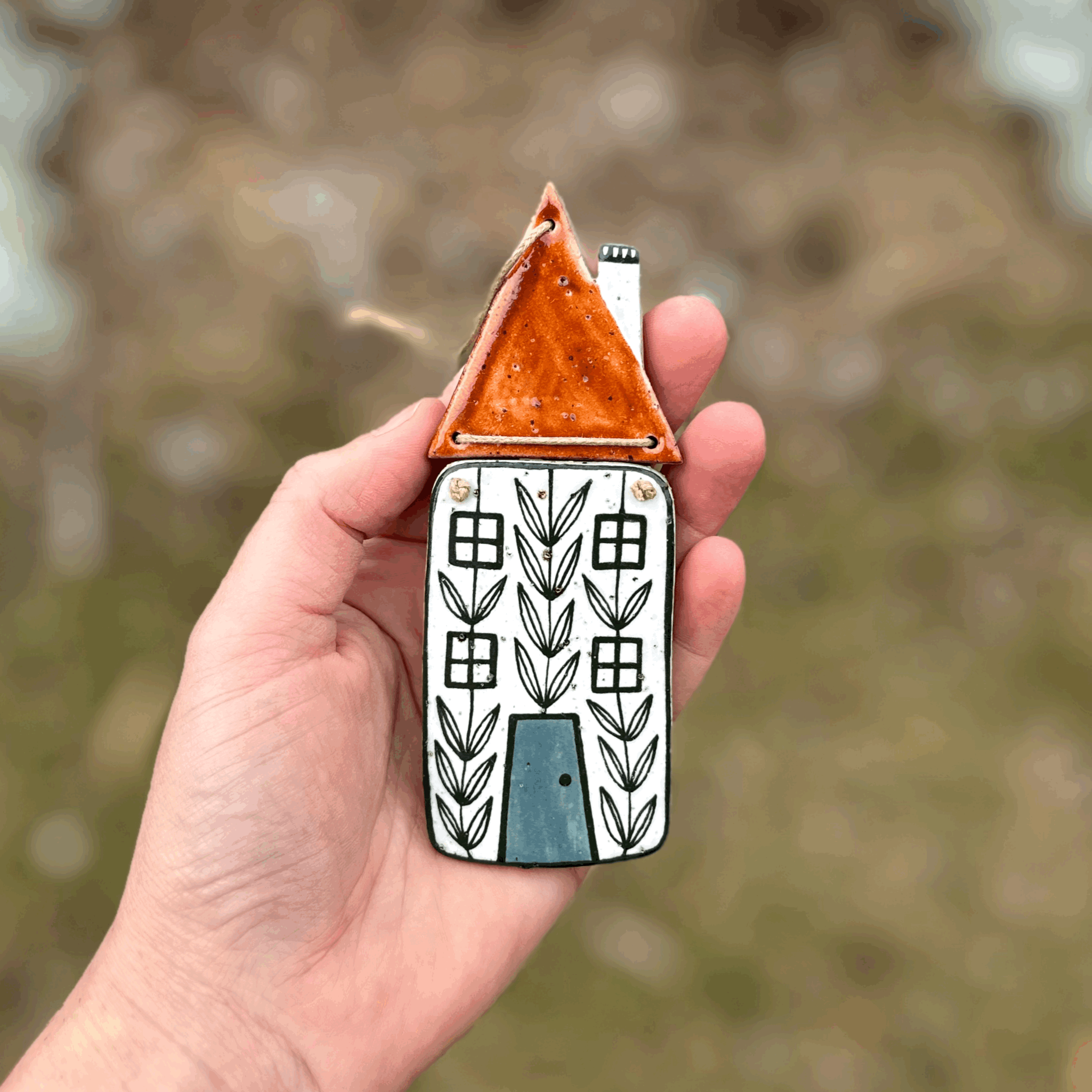 Ceramic House Wall Hanging