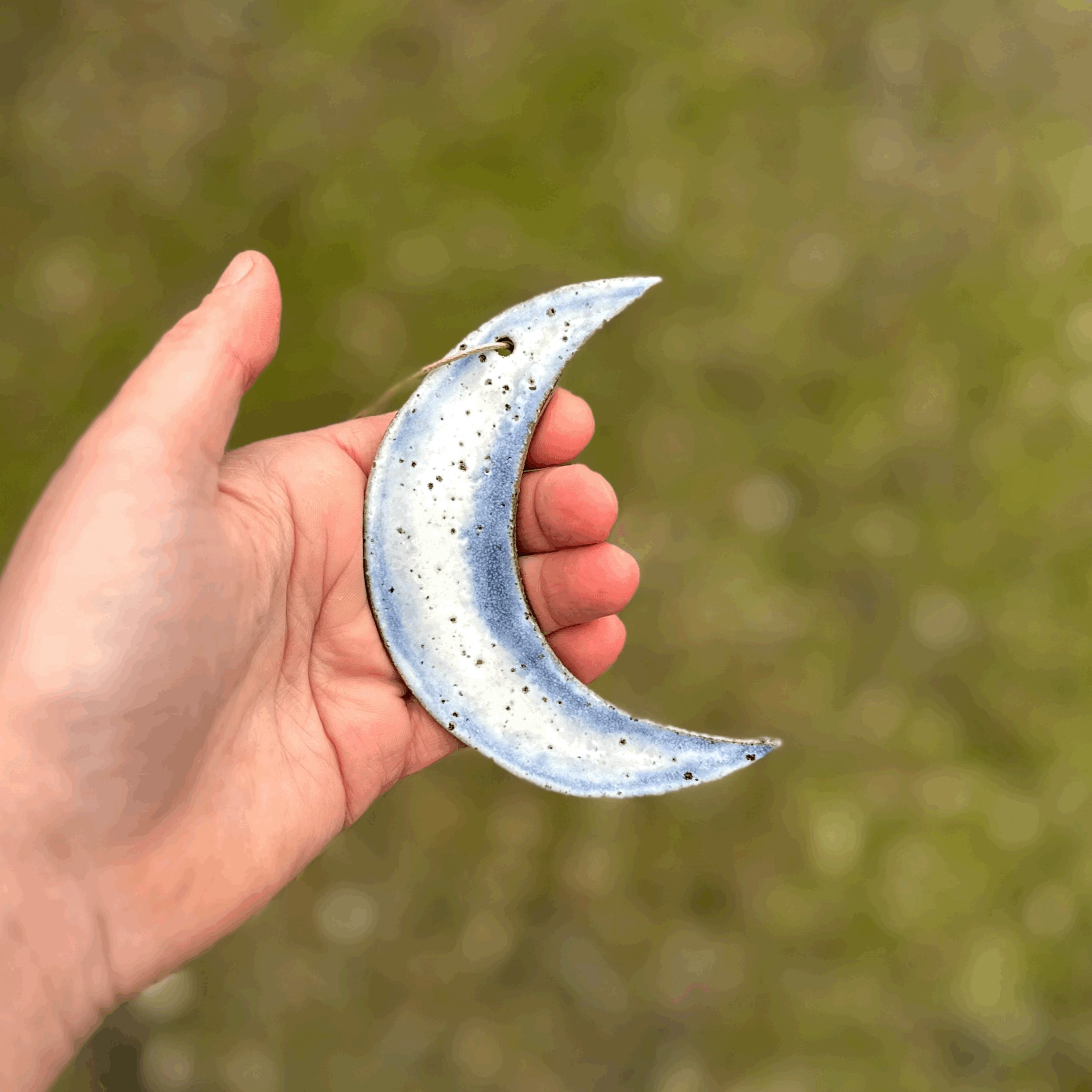 Moon Wall Hanging in Blue
