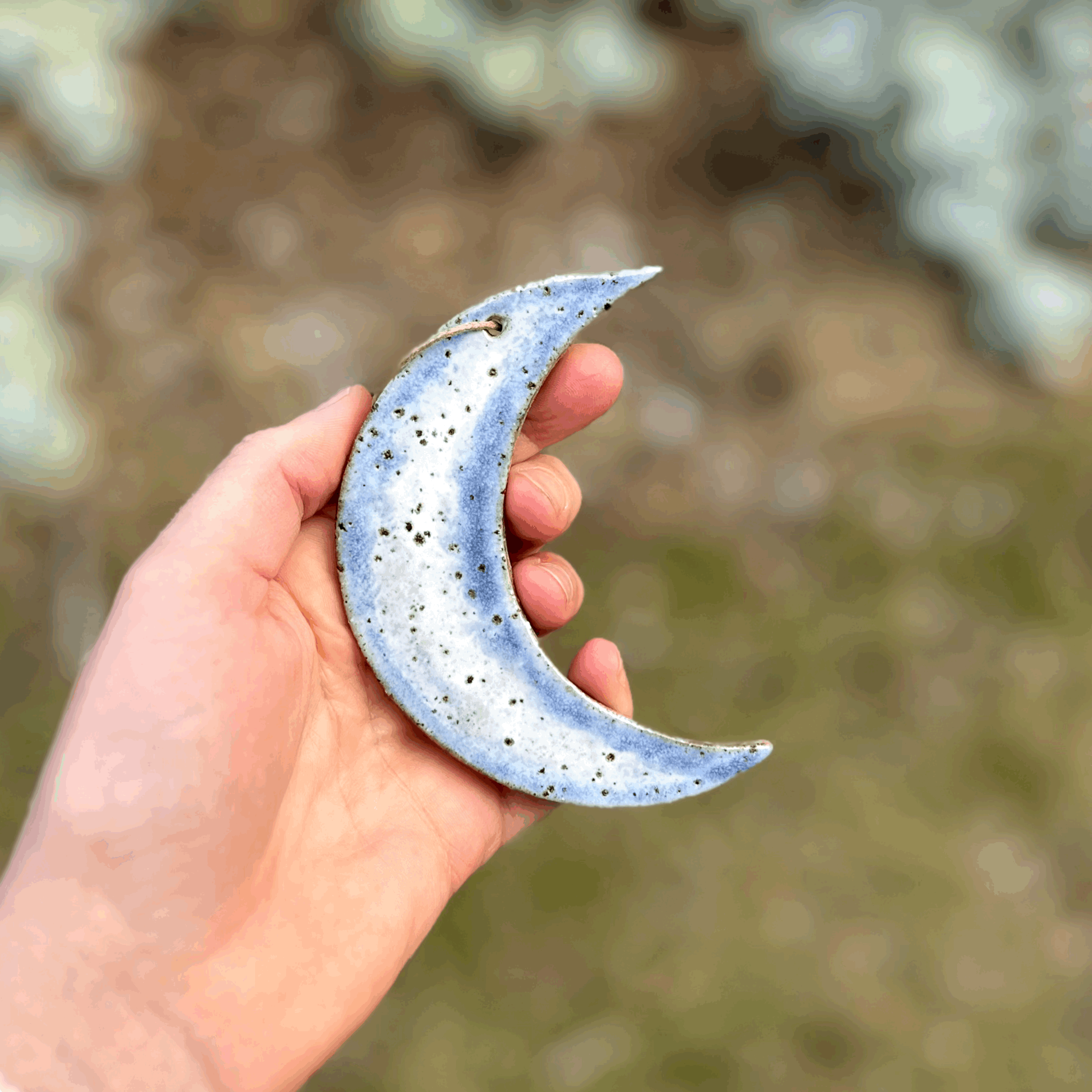 Moon Wall Hanging in Blue