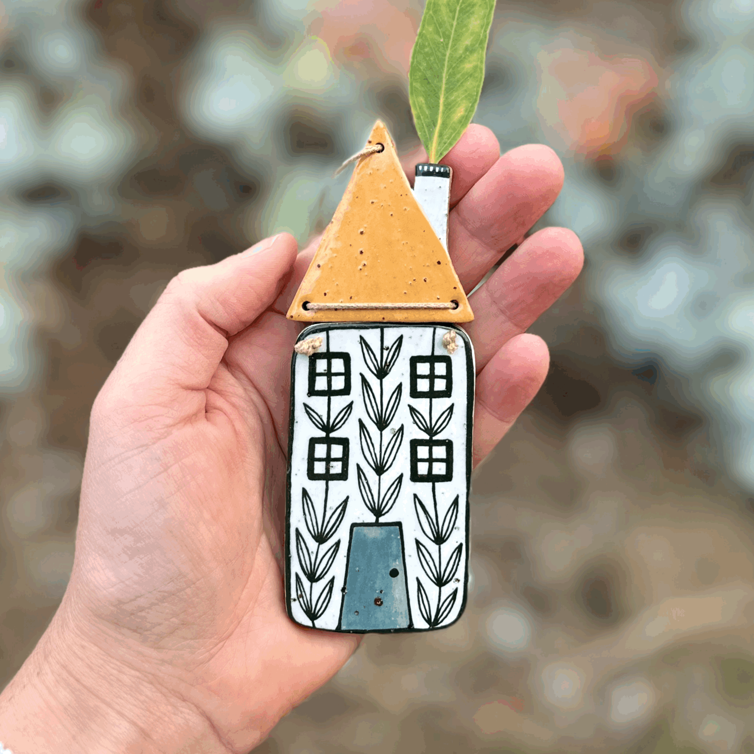 Ceramic House Wall Hanging