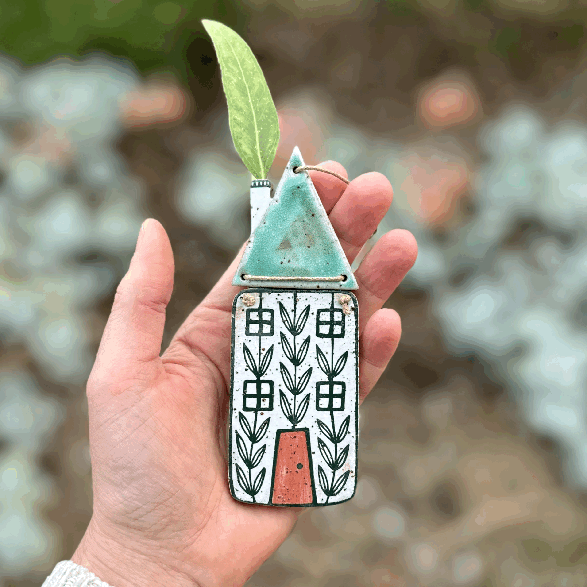 Ceramic House Wall Hanging