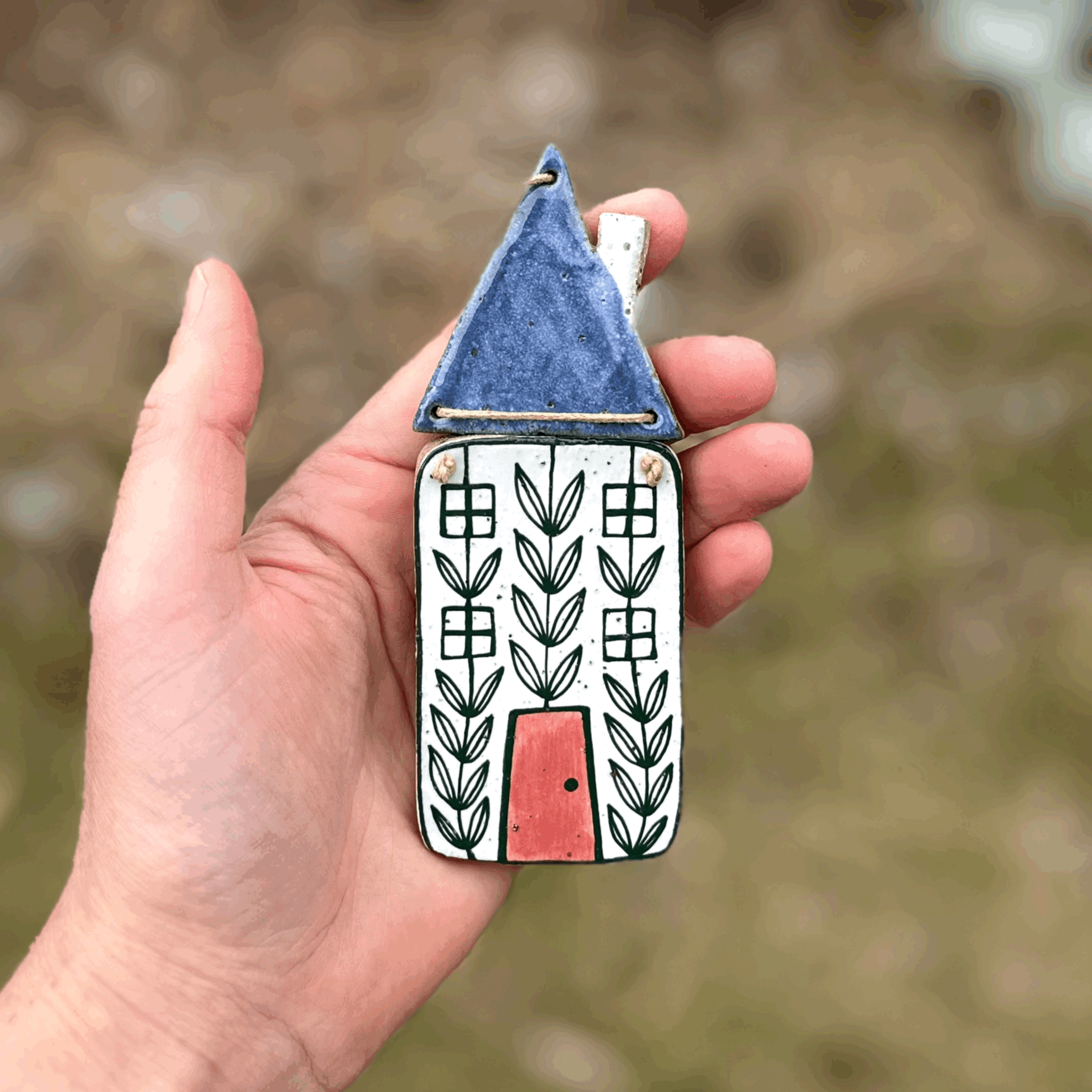 Ceramic House Wall Hanging