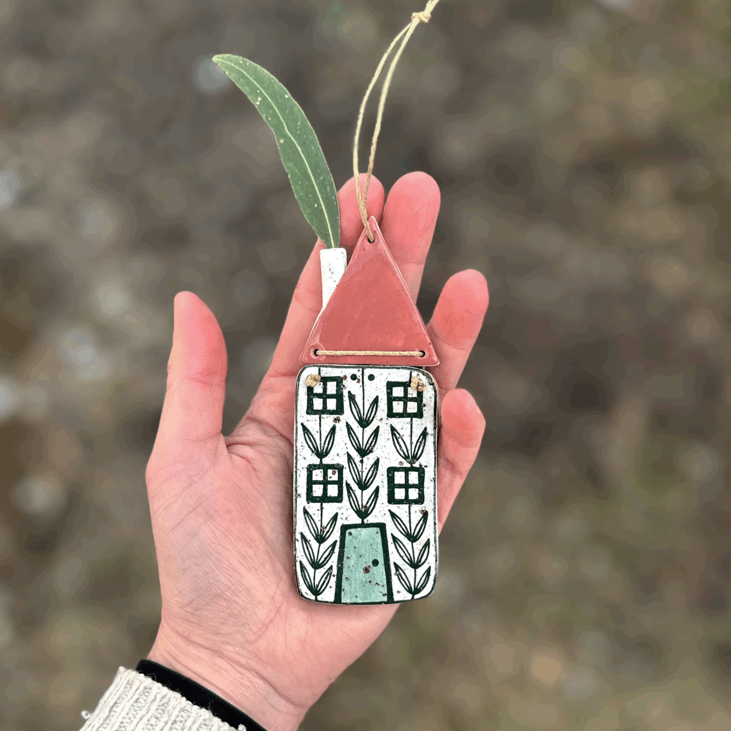 Ceramic House Wall Hanging