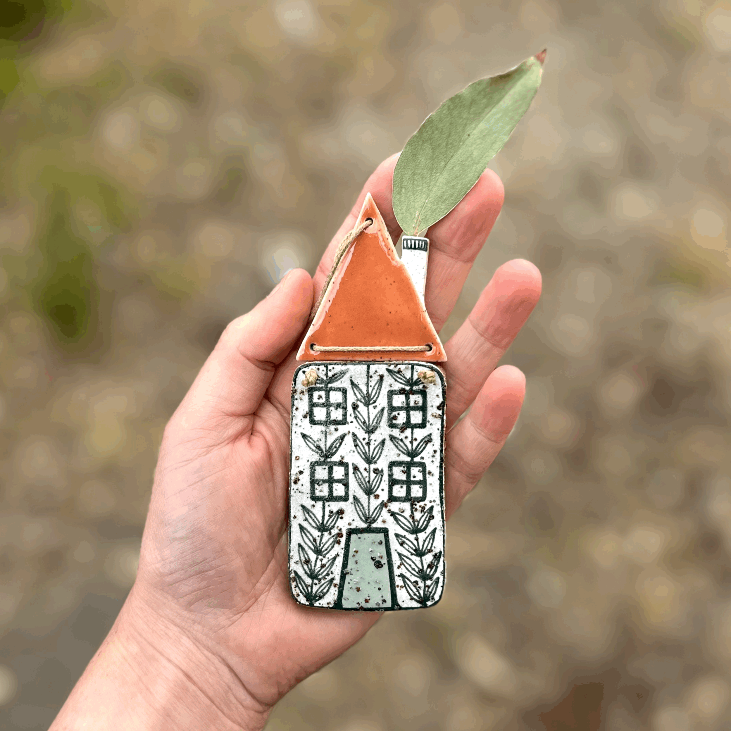 Ceramic House Wall Hanging